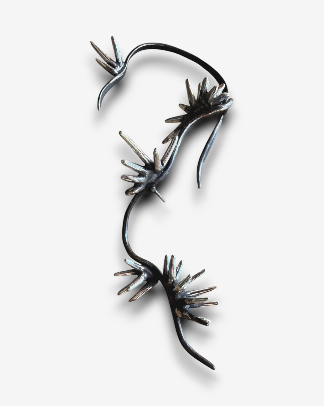 Beam Ear Cuff, 2026, Sterling Silver, 3.15" × 1.97" × 0.39"