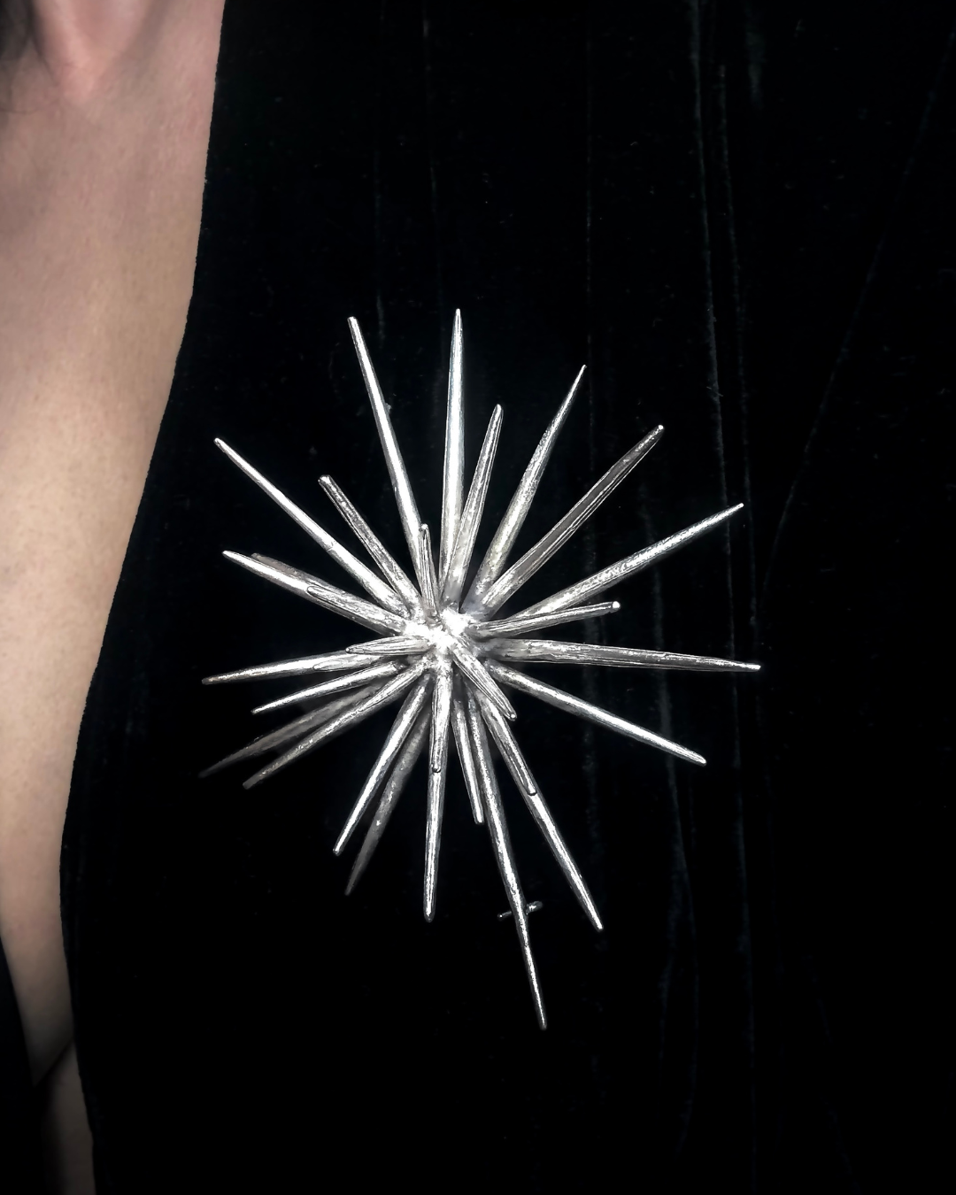Beam Brooch, 2026, Sterling Silver, 3.94" × 3.94" × 0.39" (model)