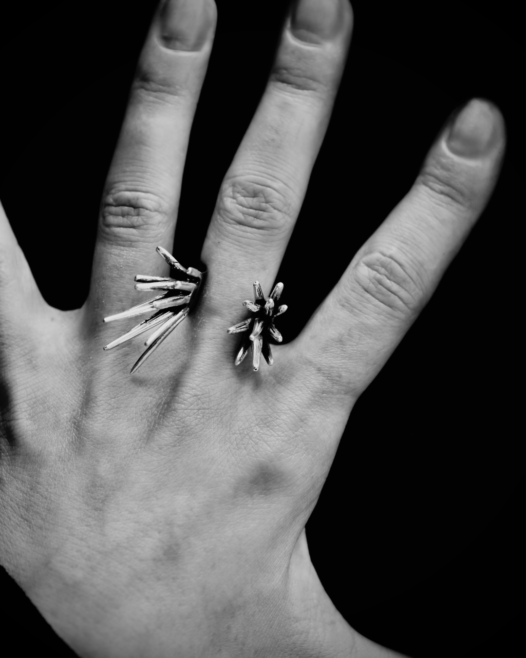 Beam Apart Ring, 2026, Sterling Silver, 1.18" × 0.79" × 0.79" (model)