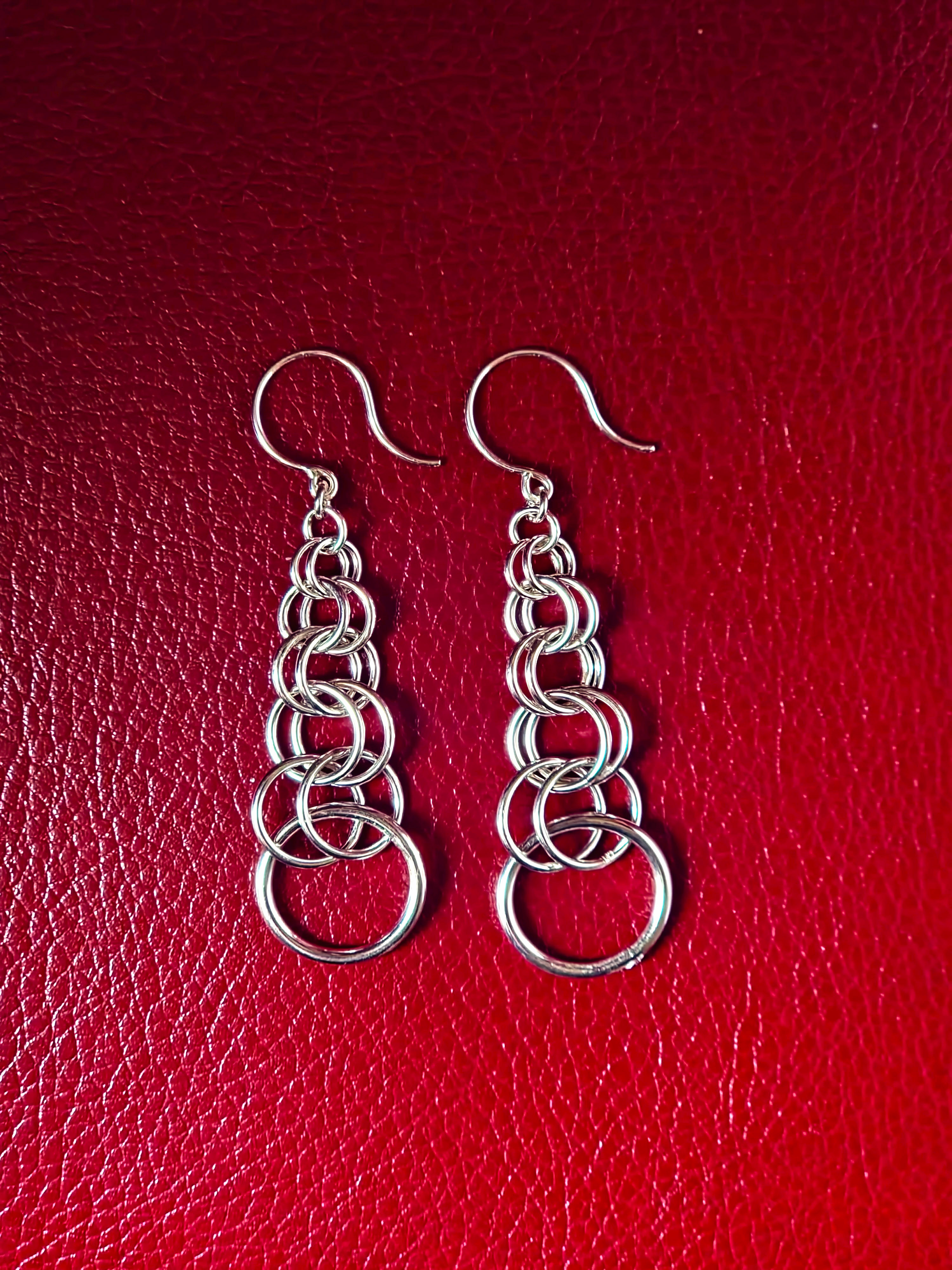 Graduatied Chain Earrings, 2026, Sterling Silver