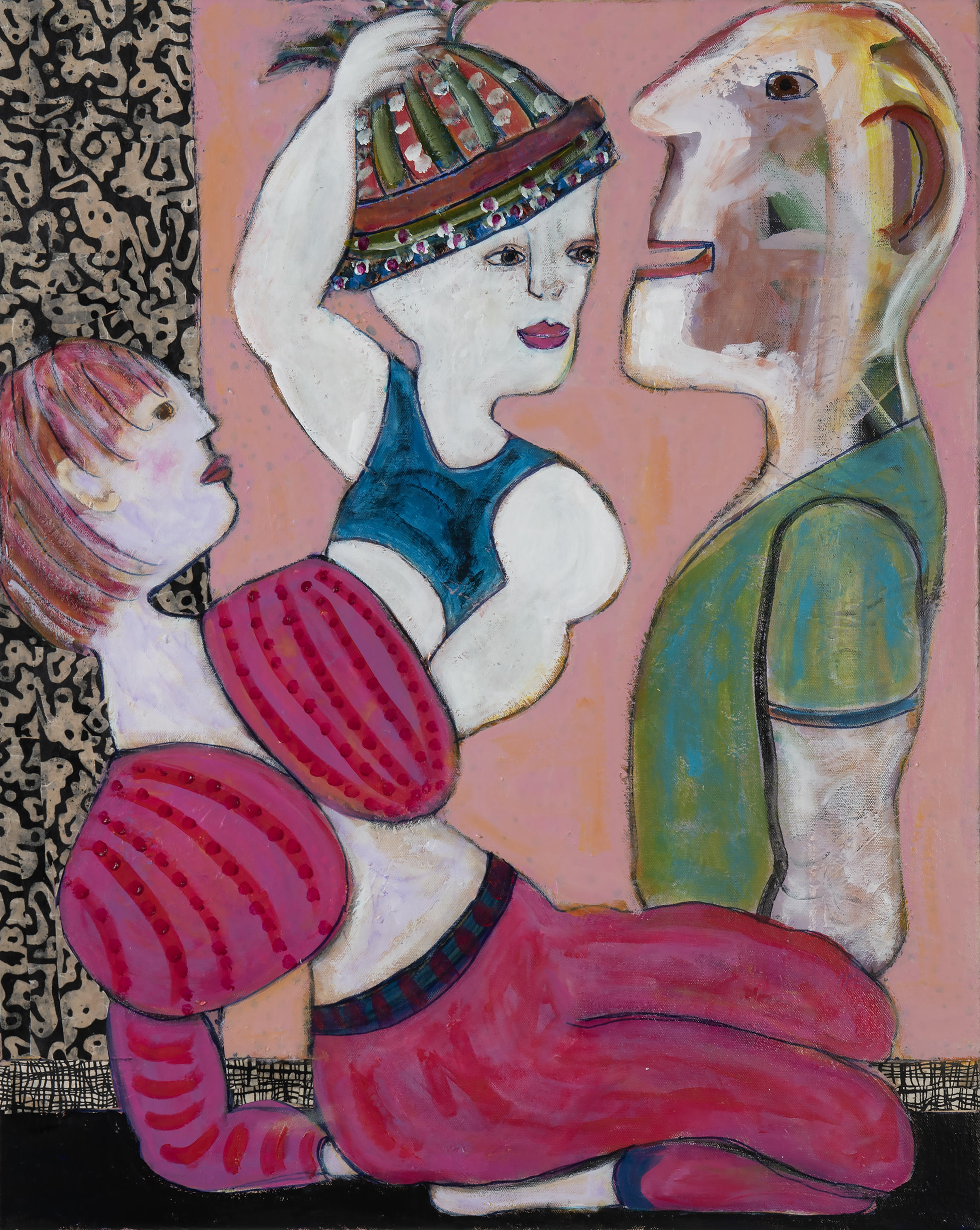 Two Women Observing A Mansplain