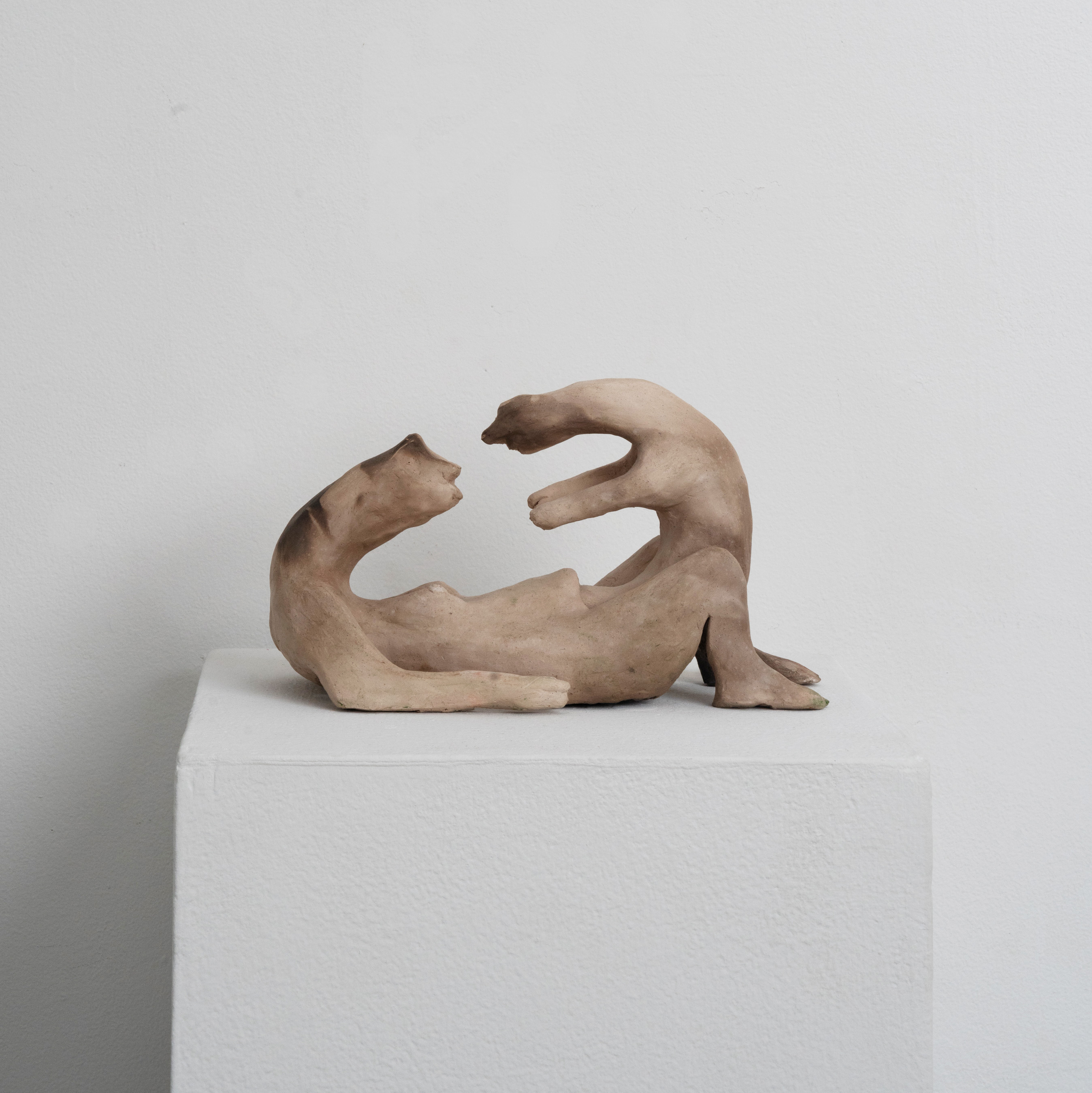 mama, 2024, Pit fired ceramic, 4” x 7” x 3”