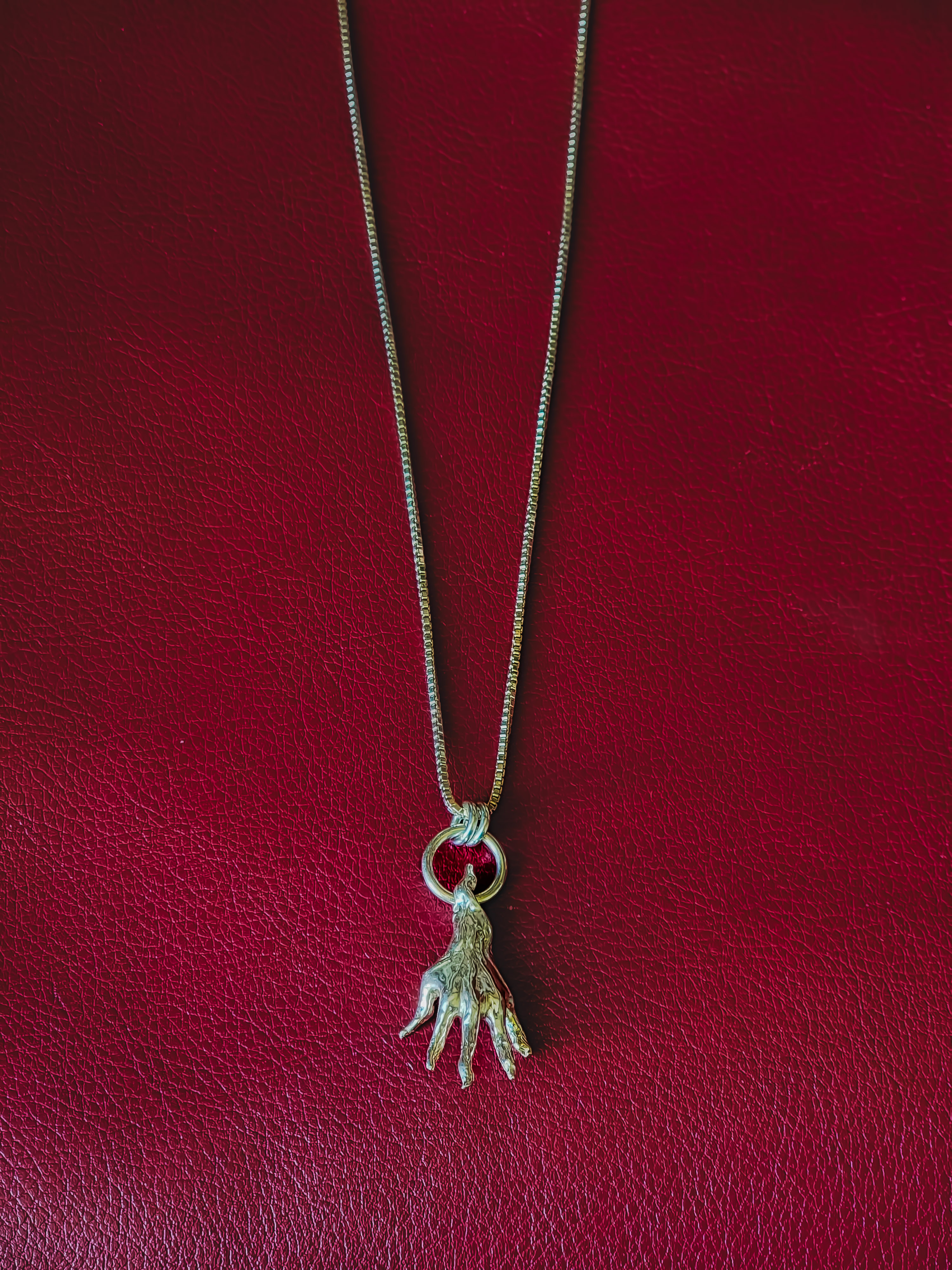 Hand of Ida Necklace, 2025, Sterling Silver