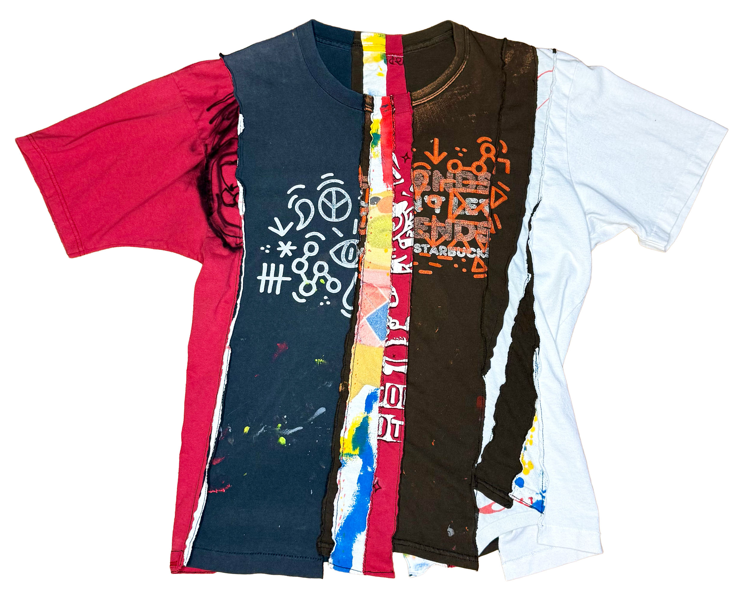 "Unlimited Combinations" cut and sewn split t-shirts