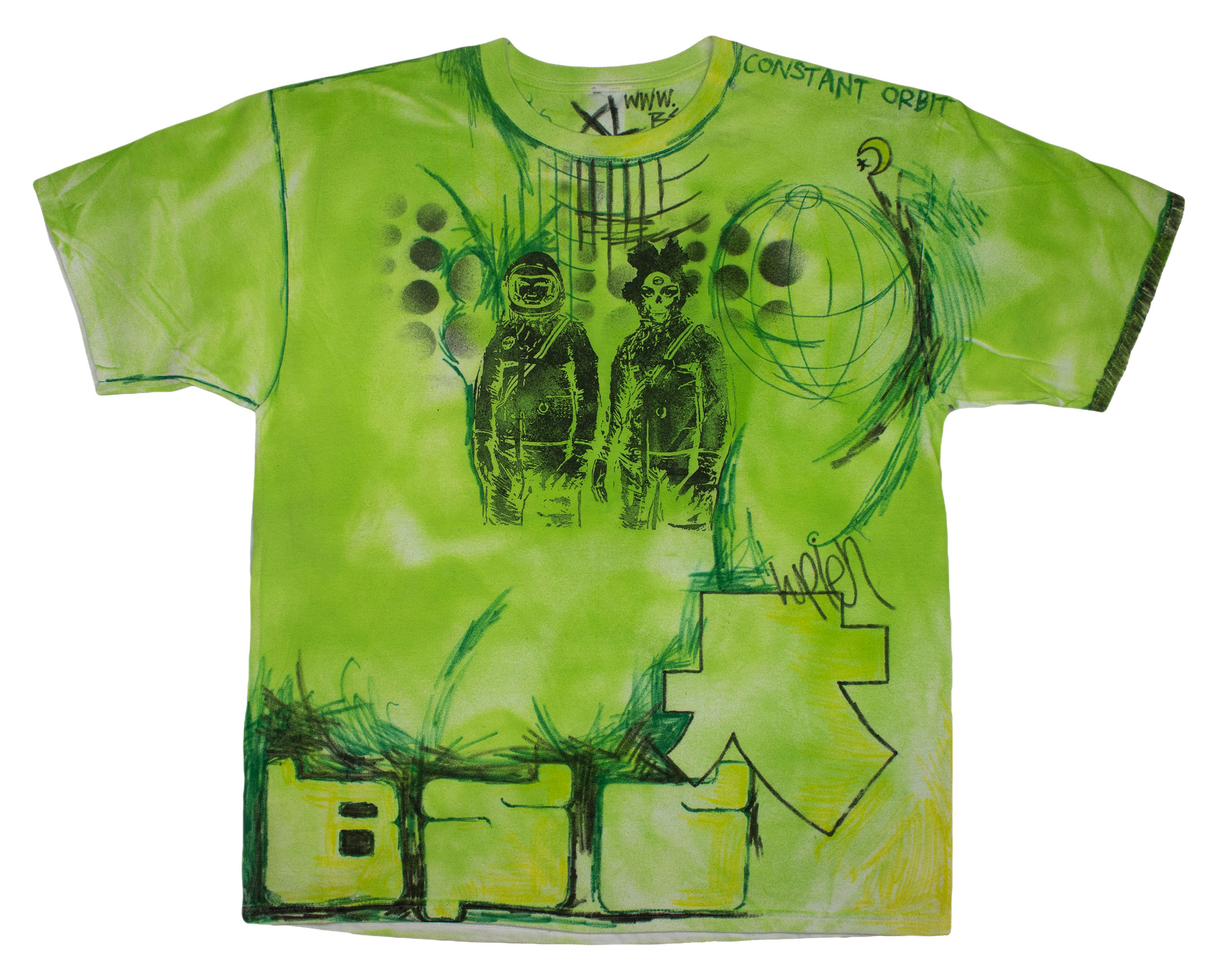 "Plantasia" Joey Mars x Flipside, airbrush, marker and screen print on cotton t-shirt