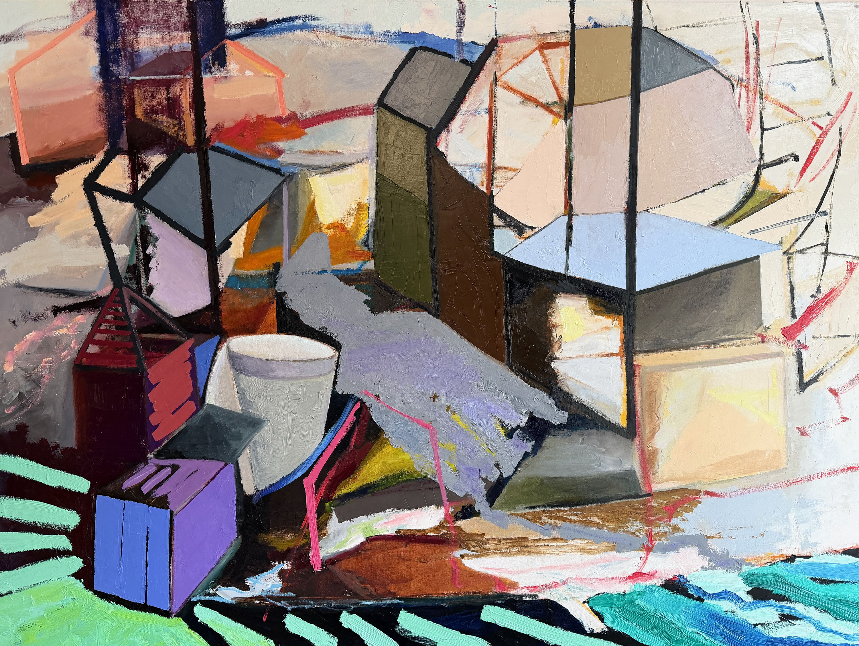 "Verge" 2026, painting, 2026, oil on linen, 36” x 48”