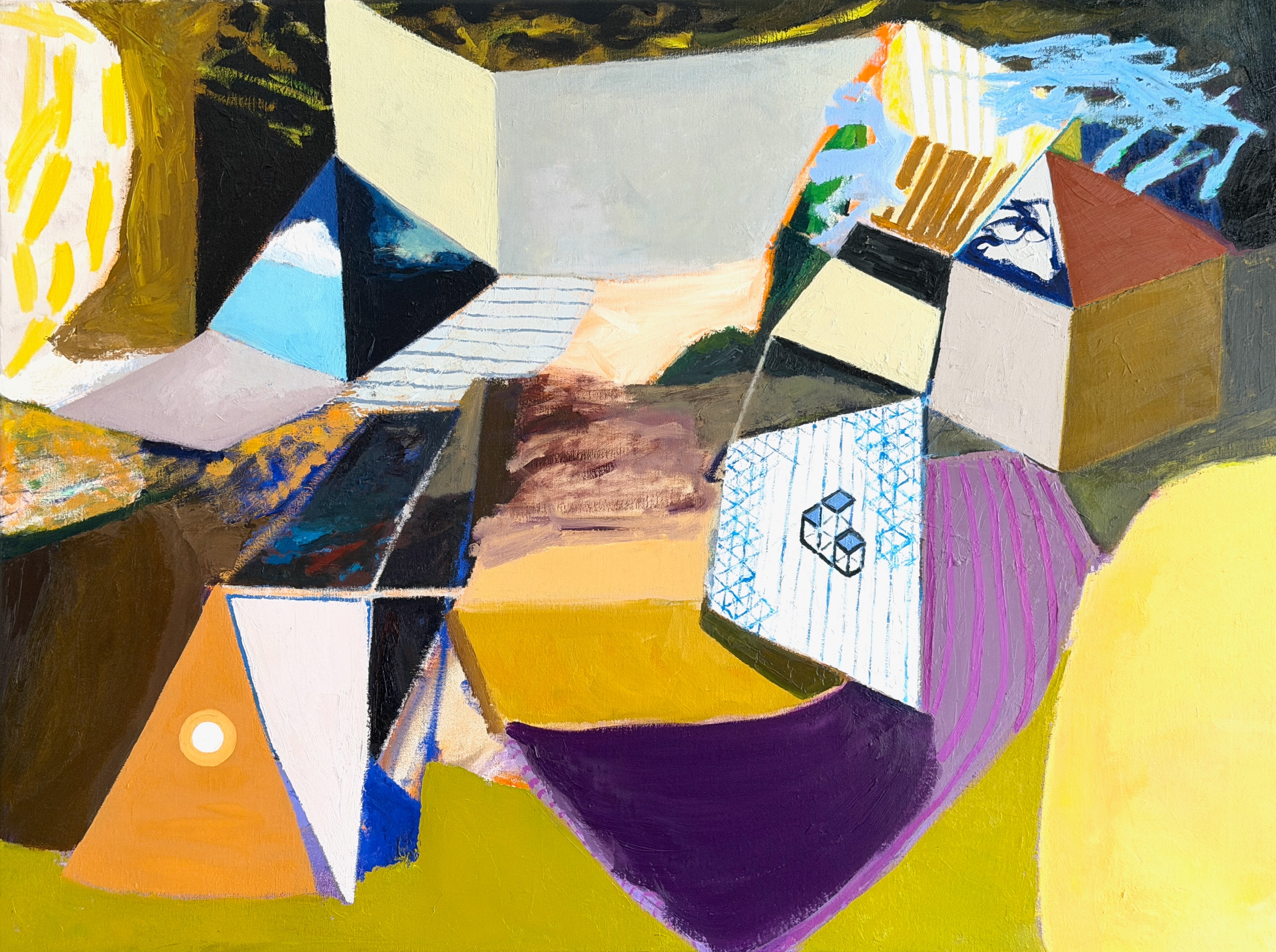 "This Place" 2026, painting, oil on linen, 30” x 40”