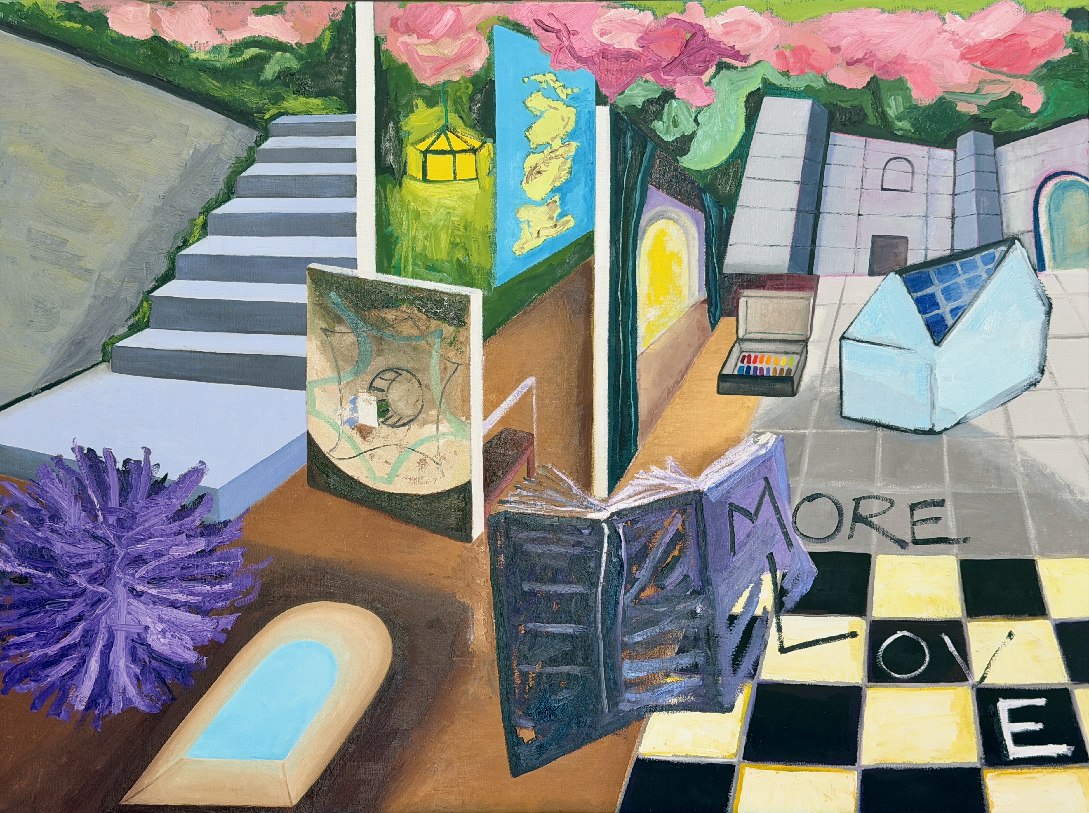 "More Love" 2026, painting, oil on linen, 30” x 40”