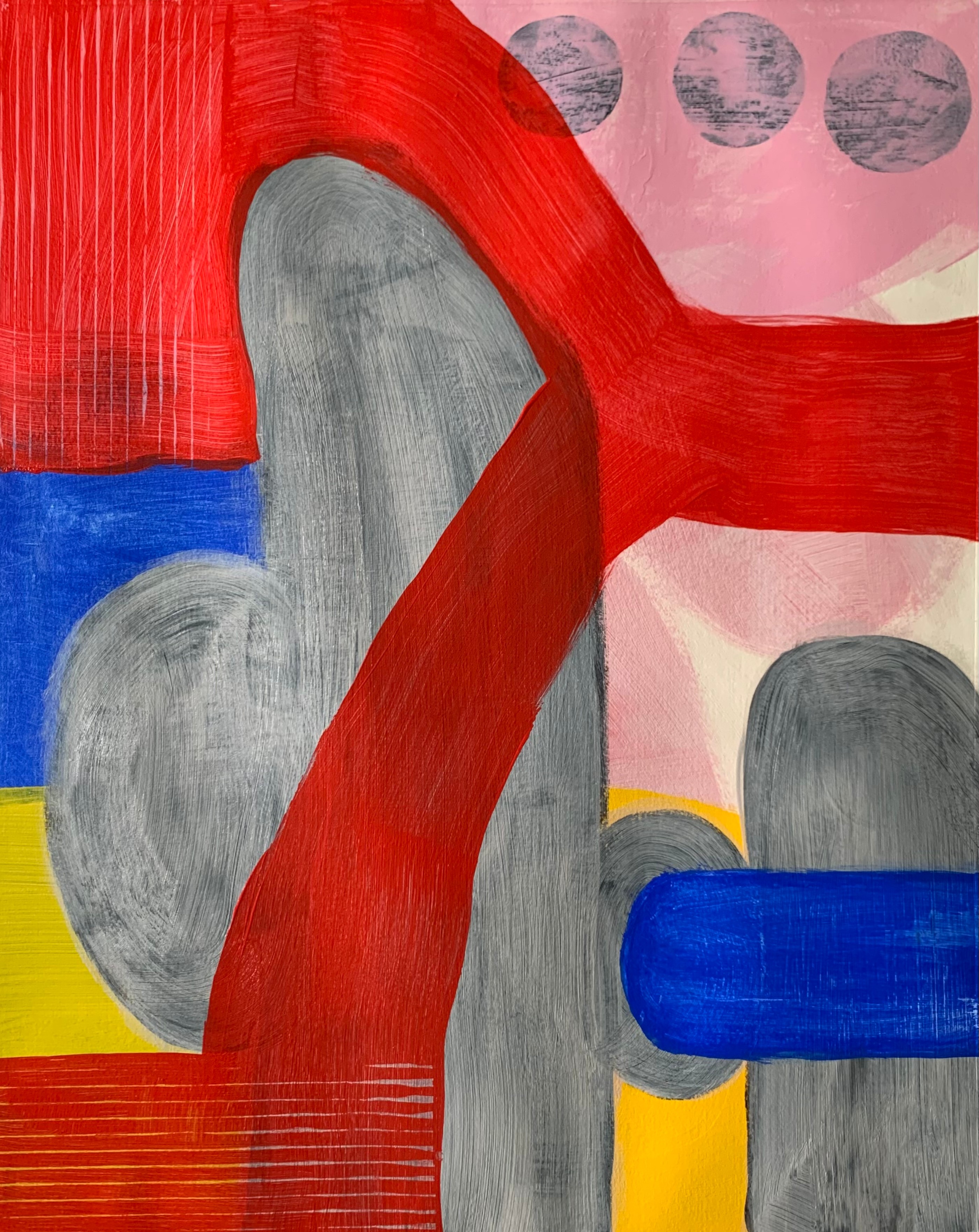 "Carnival Night" acrylic on paper, 16 x 20 inches