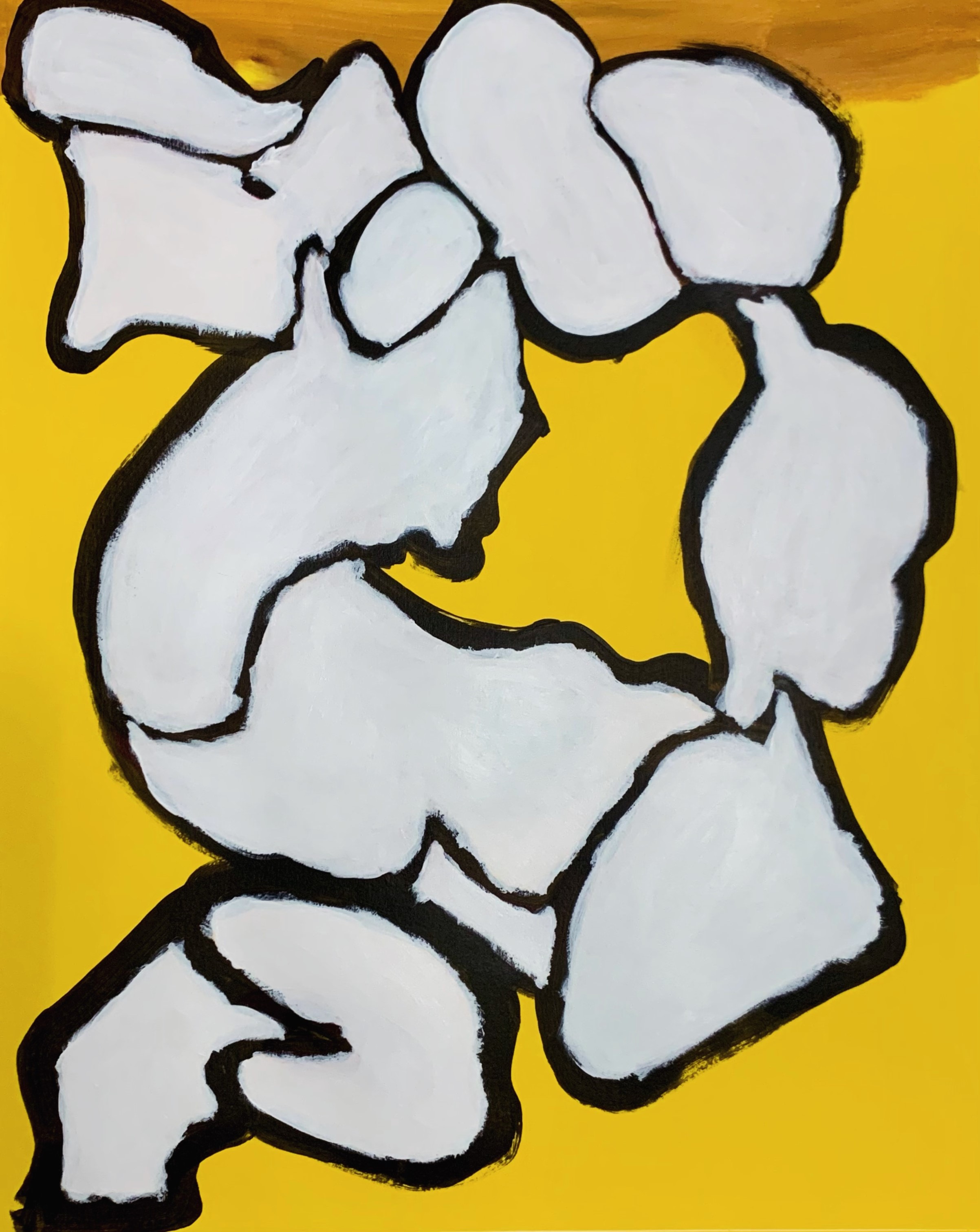 "Haint Hop" acrylic on paper, 16 x 20 inches