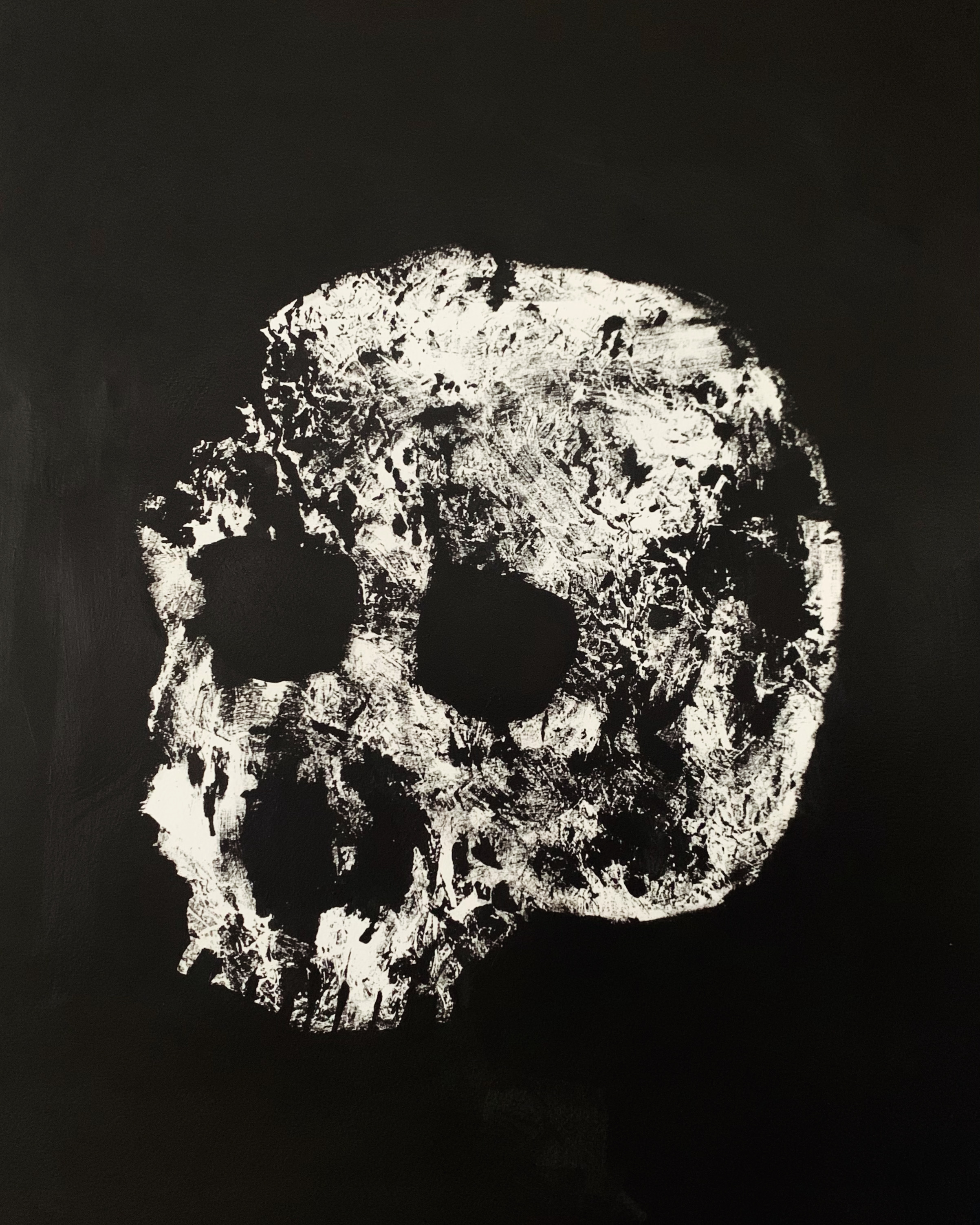 "Yorick" acrylic on paper, 22 x 30 inches