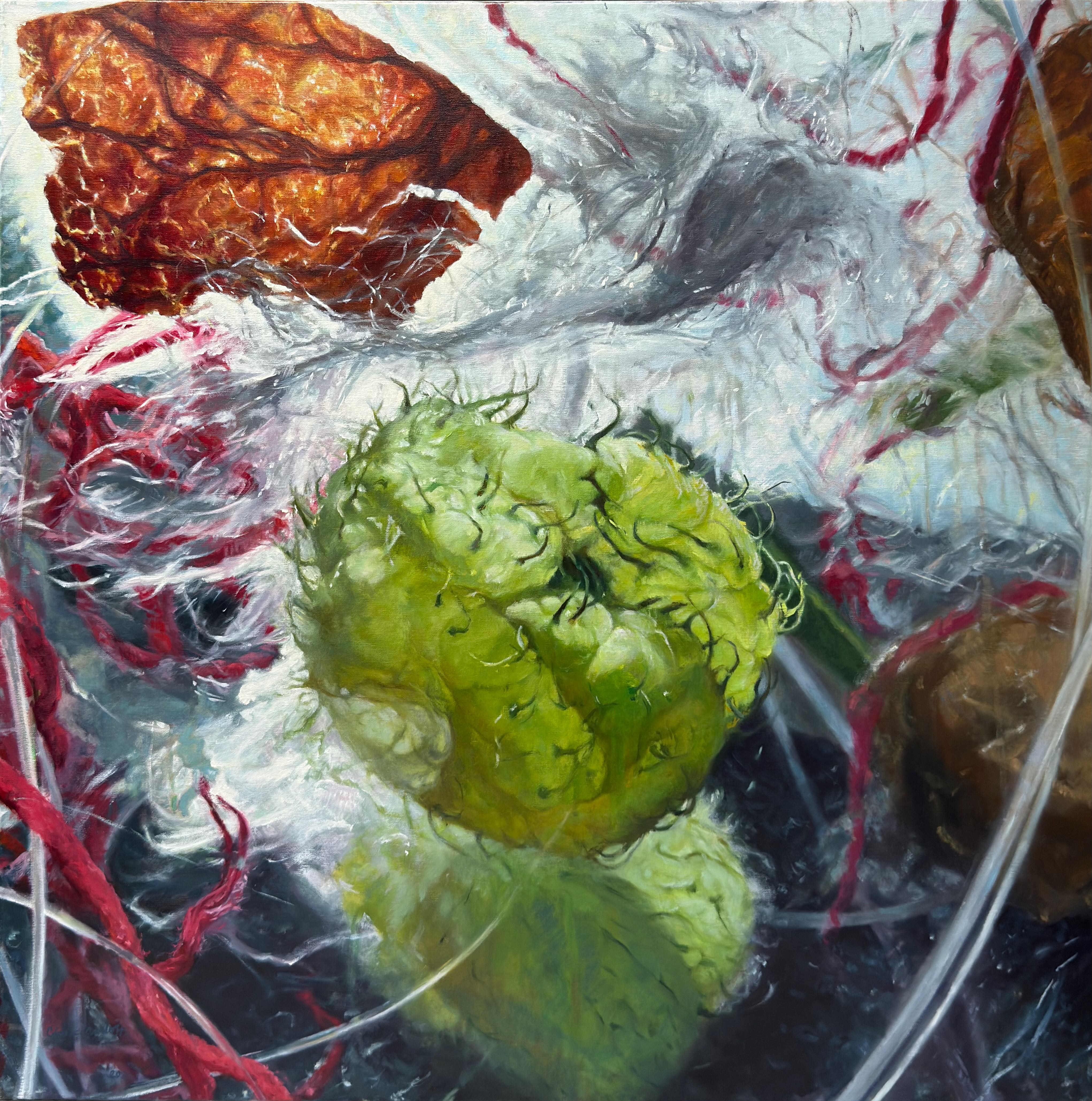 "Rotation" 2019 - 2021, painting, oil on linen, 30” x 30”
