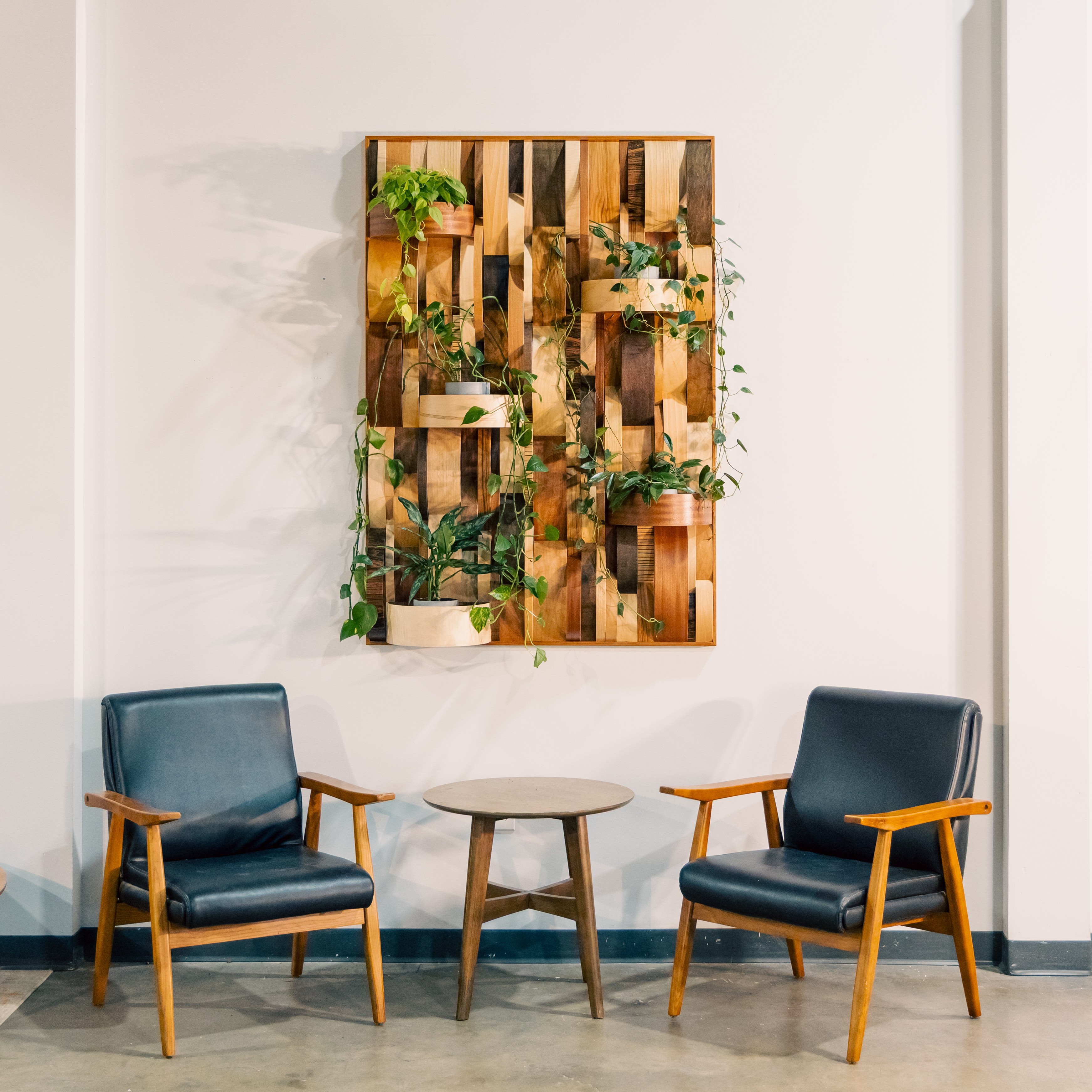 “verdure” 2026, cherry frame, mixed drum shell fragments, 61” x 42”