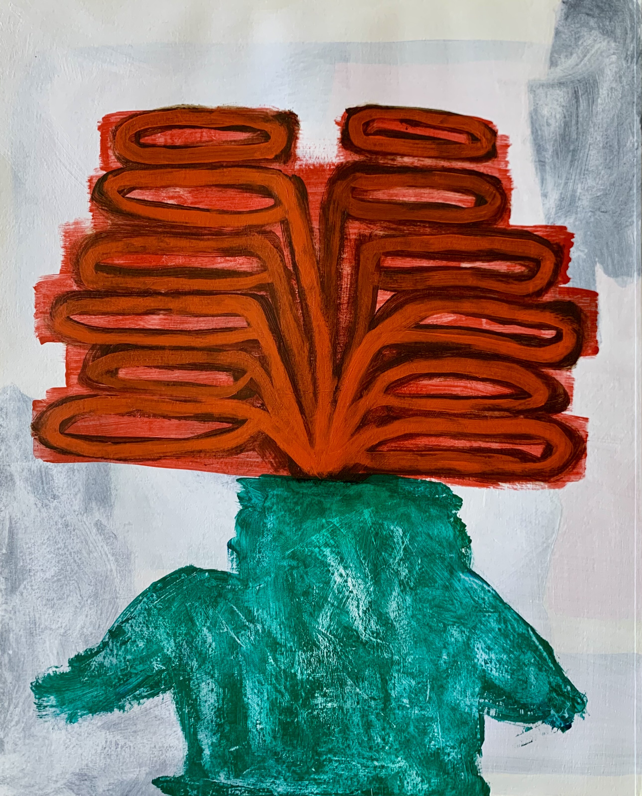 “Misinformation” acrylic on paper, 16 x 20 inches