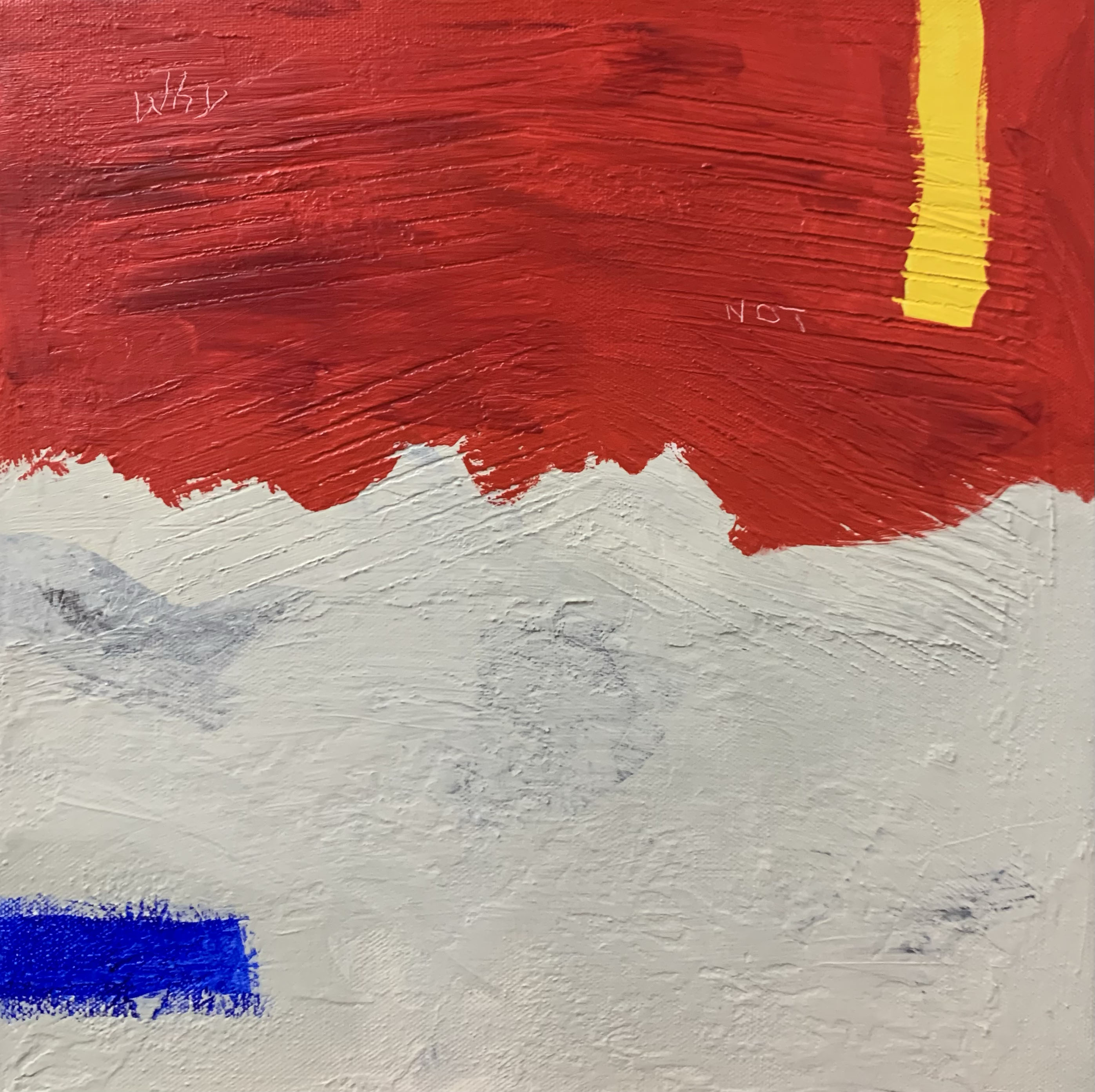 “Why Not” acrylic on canvas, 12 x 12 inches