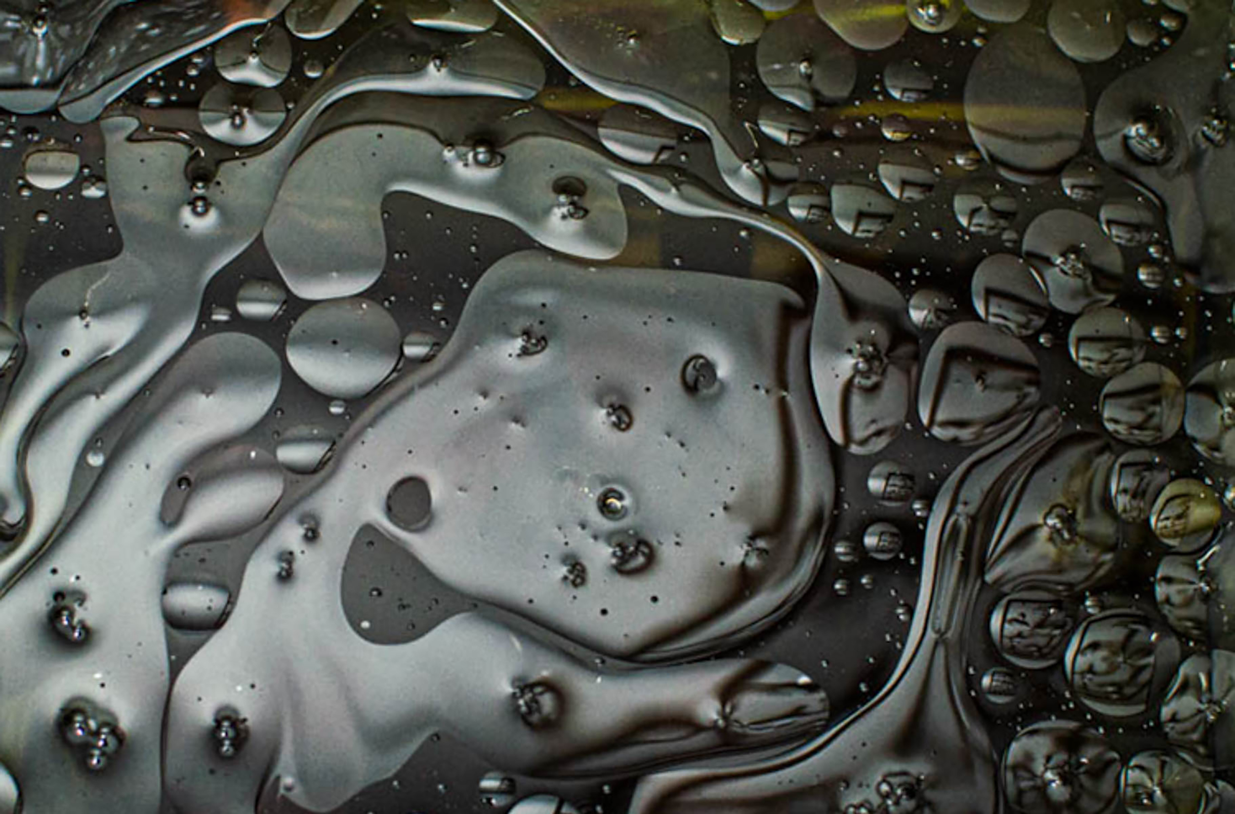 Oil and Water Gray | 2021, photography print, 12 x 18 inches