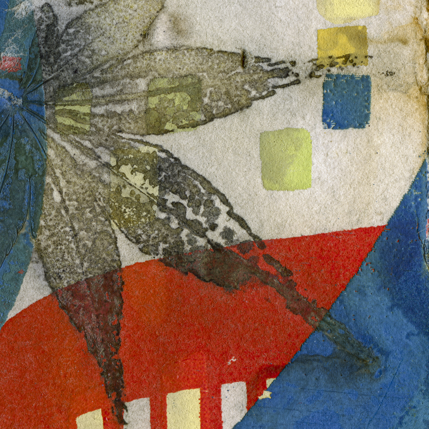 "PALIMPSEST 6" 2026, Digital archival print of a Eco-print on silkscreen, 13” x 19"
