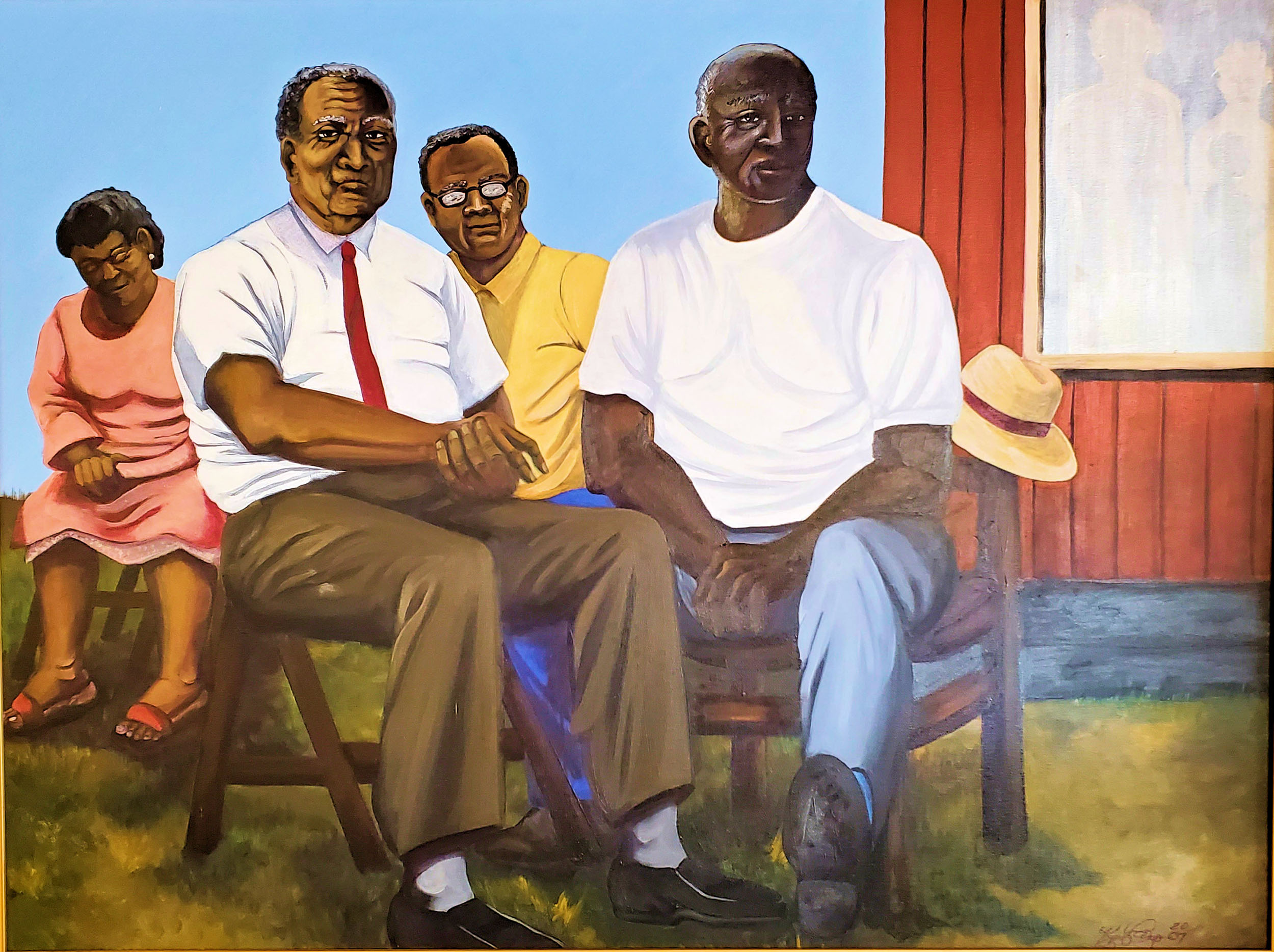 Reunion | 2005, acrylic on canvas, 40 x 30 inches