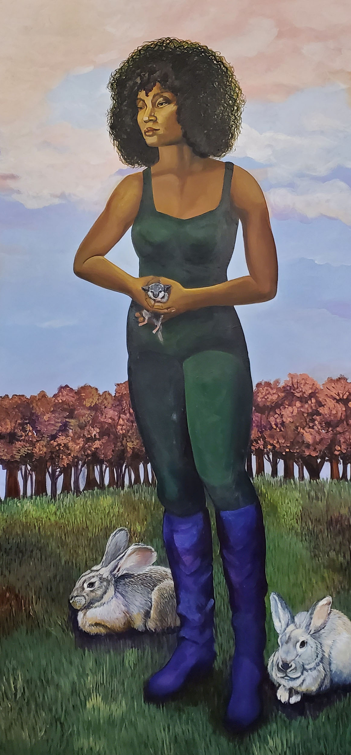 Alice | 2022, acrylic on canvas, 72 x 42 inches