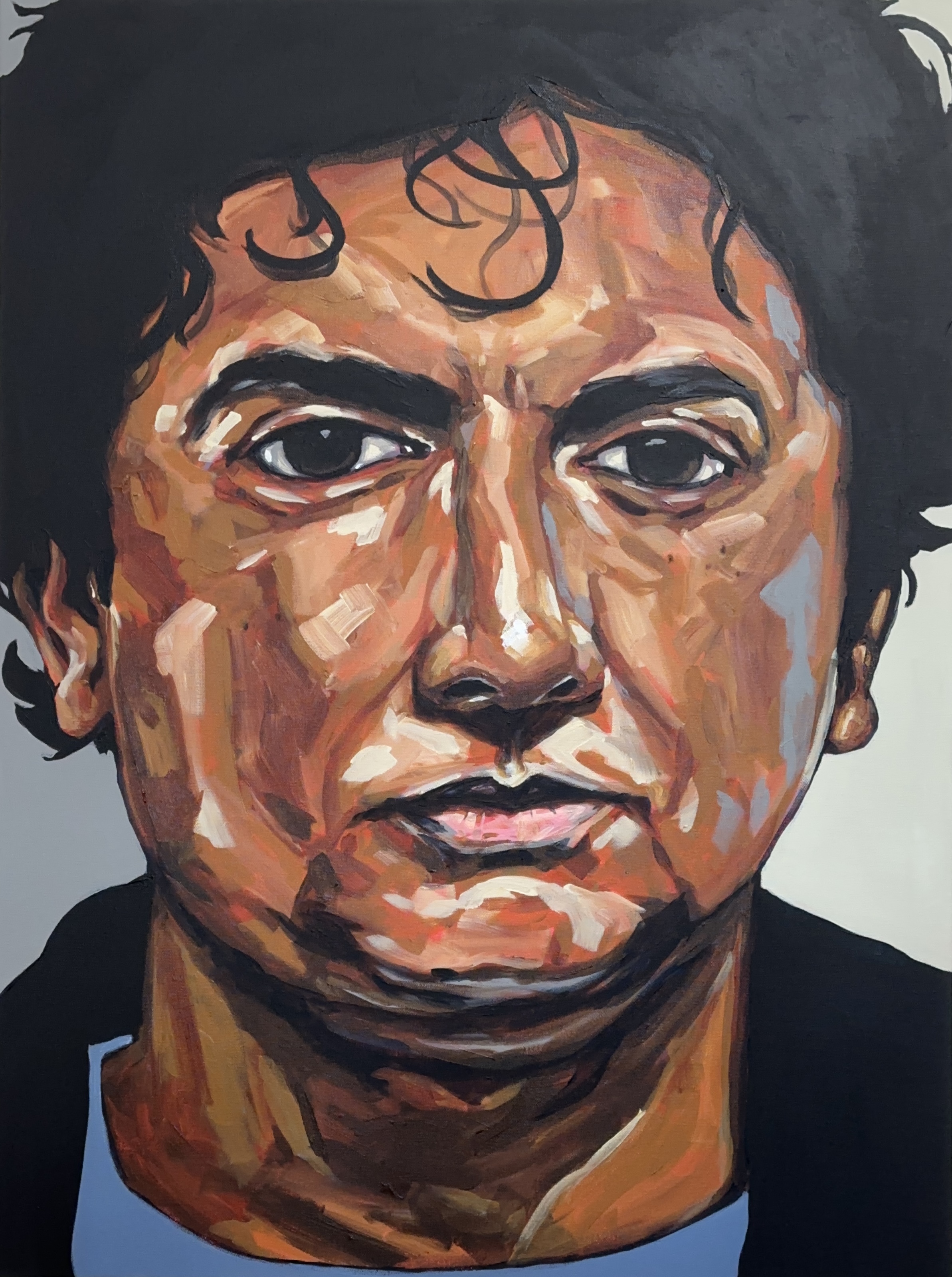 "M. Night" 2026, painting, acrylic on canvas, 30 x 40 inches
