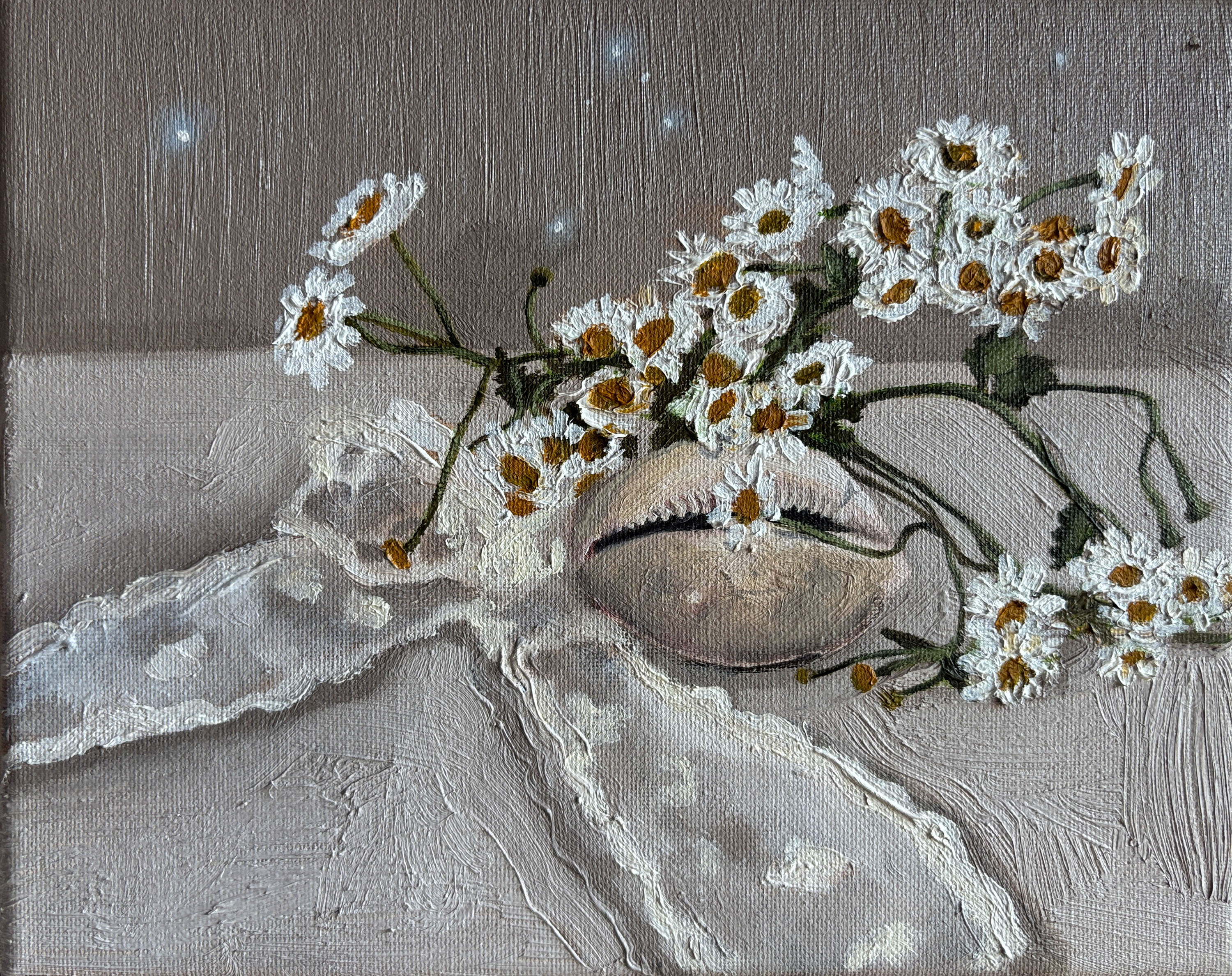 "For You, I Gathered Wildflowers" 2026, Oil on Canvas, 8 x 10"