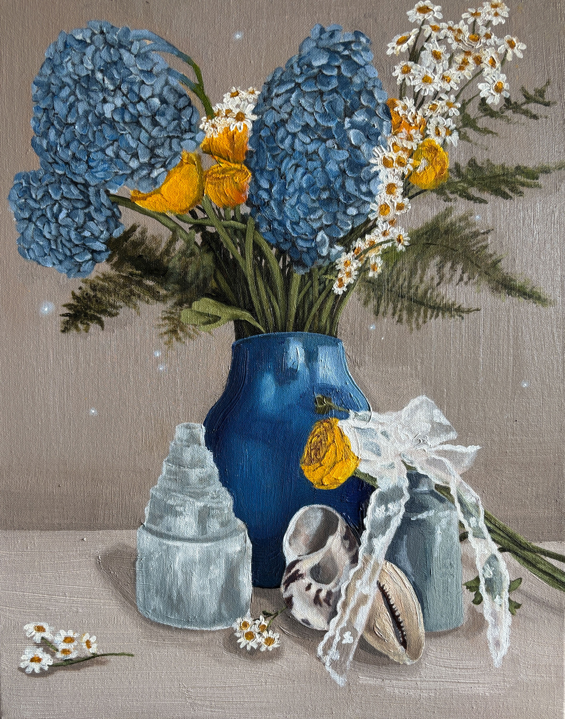 "All That We Made" 2026, Oil on Canvas, 20 x 16”