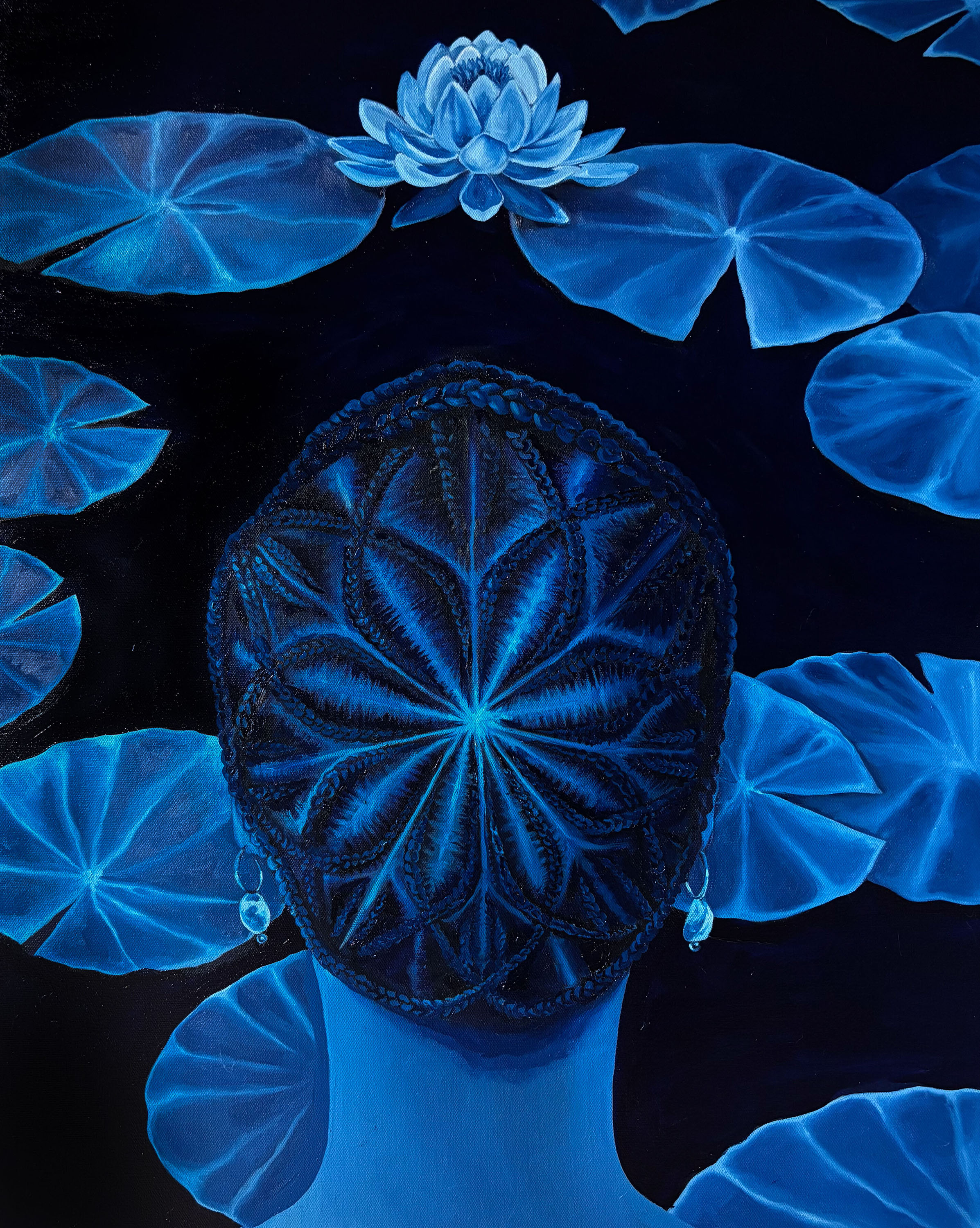 "Fractal Roots" 2025, Oil on Canvas, 30 x 24”