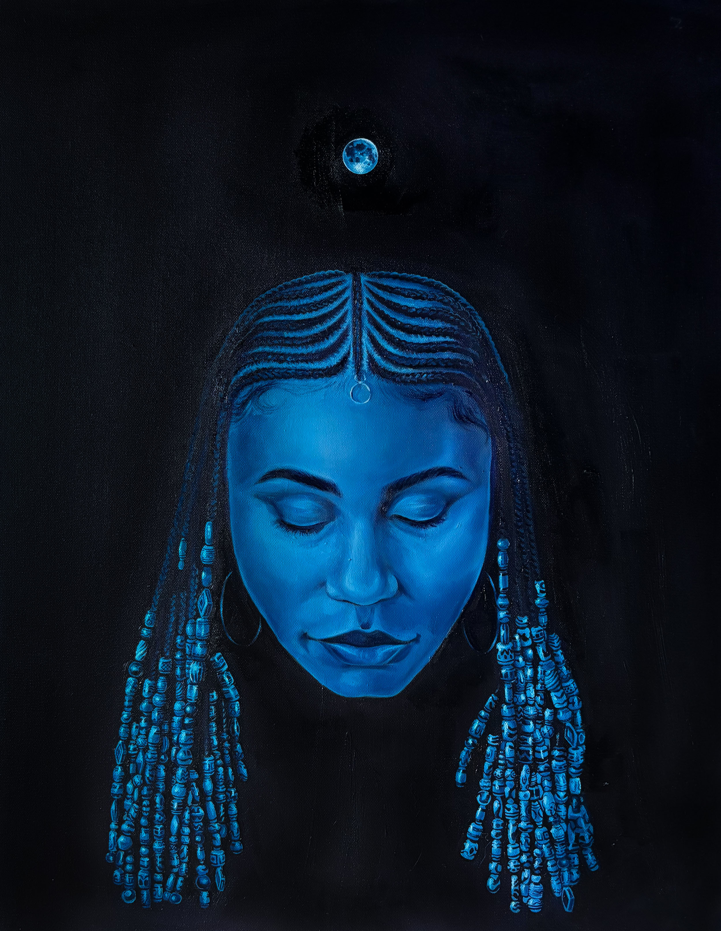"Moonbeam" 2025, Oil on Canvas, 30 x 24”