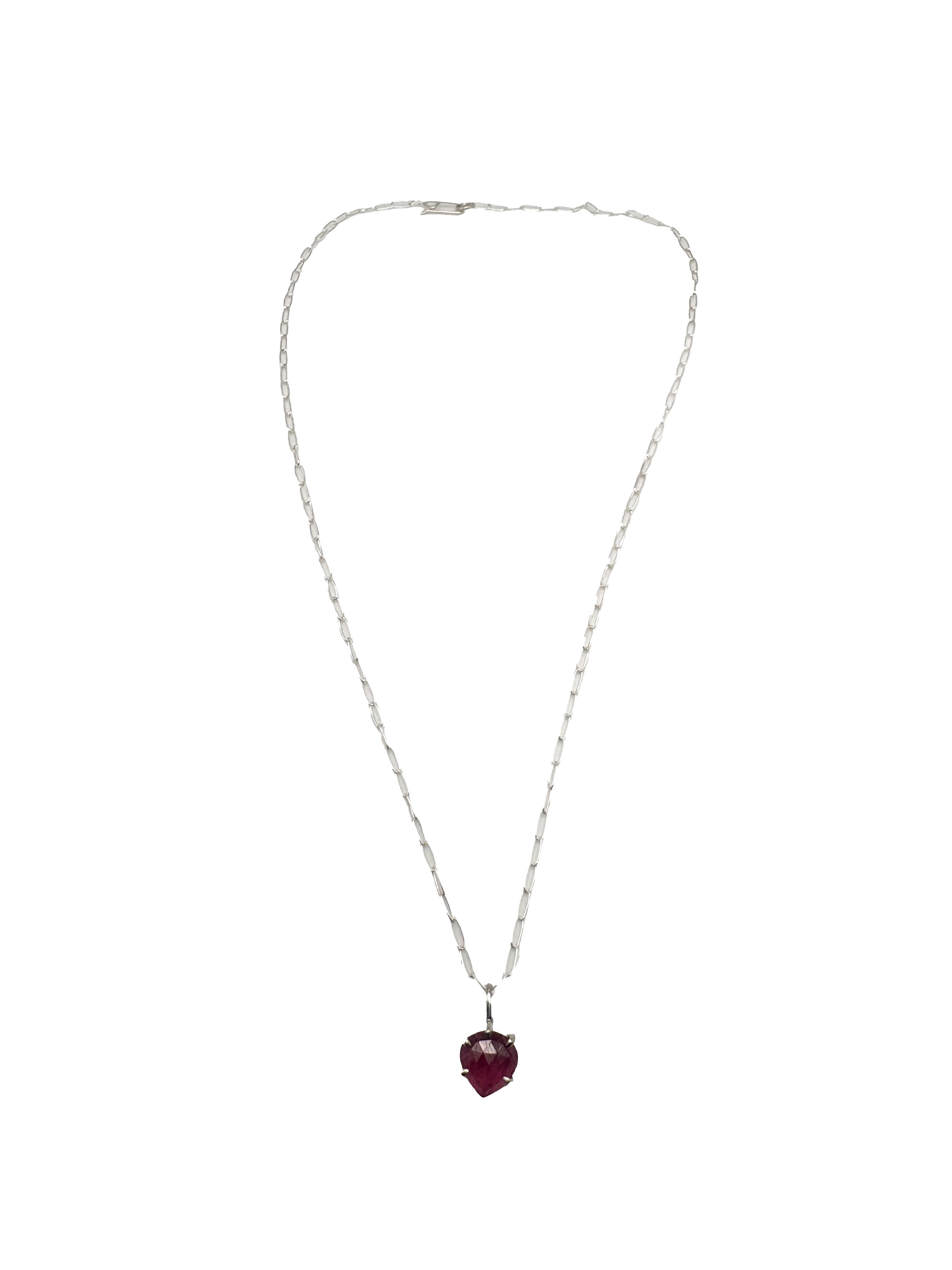 Pink Sapphire Necklace