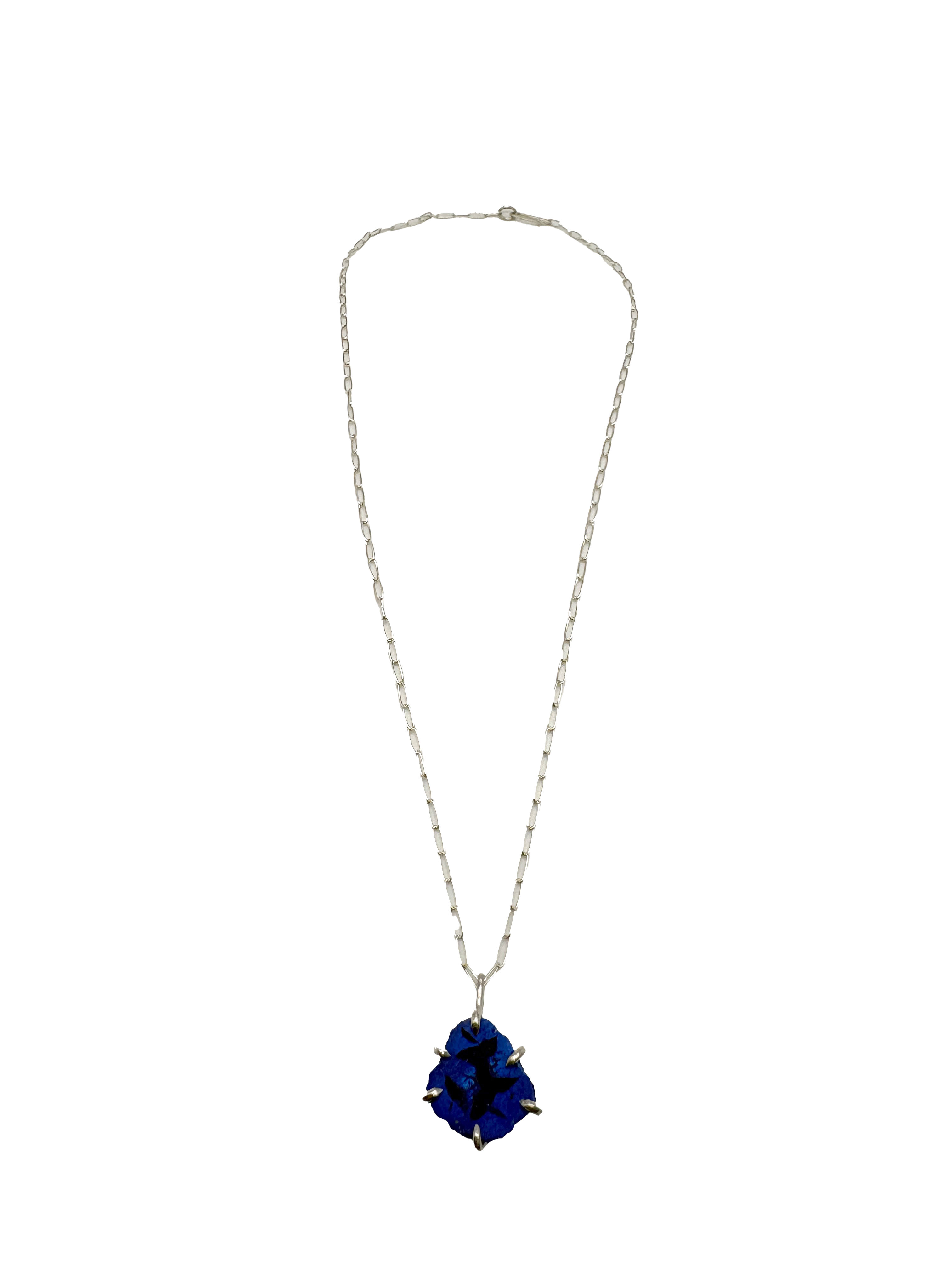 Azurite Geode Necklace