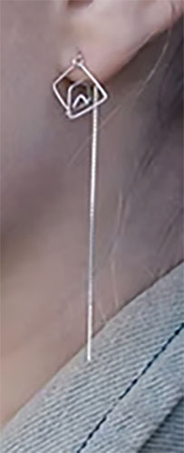 Small Geo Threaders - Silver