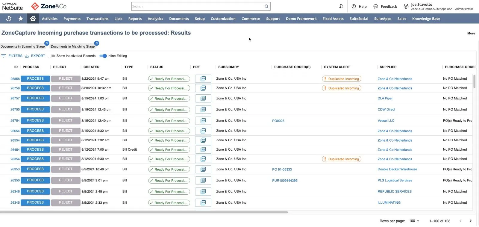 Screenshot of ZoneCapture, one of the best Tipalti competitors.