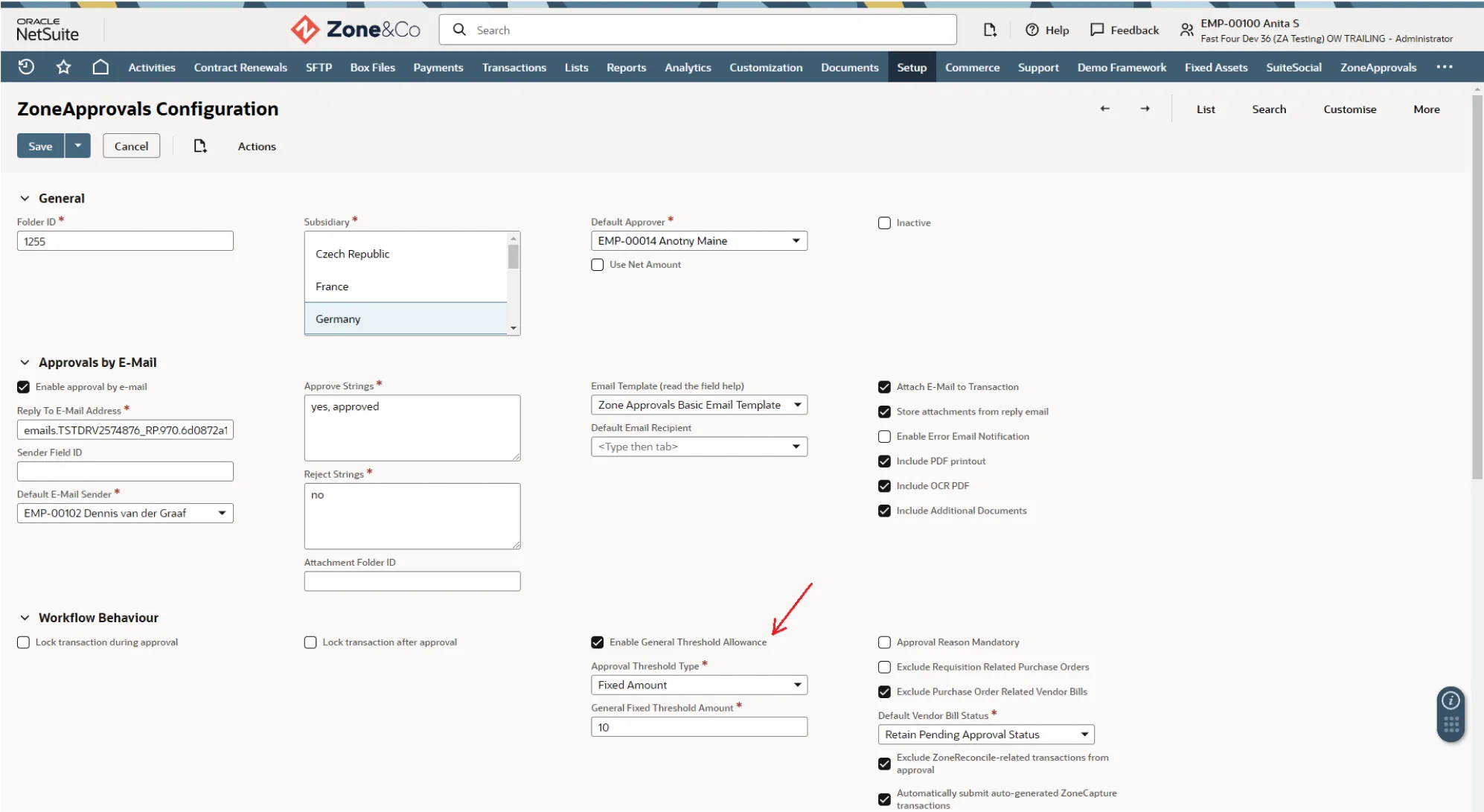 ZoneApproval dashboard automation with real-time audit trail for NetSuite workflows.