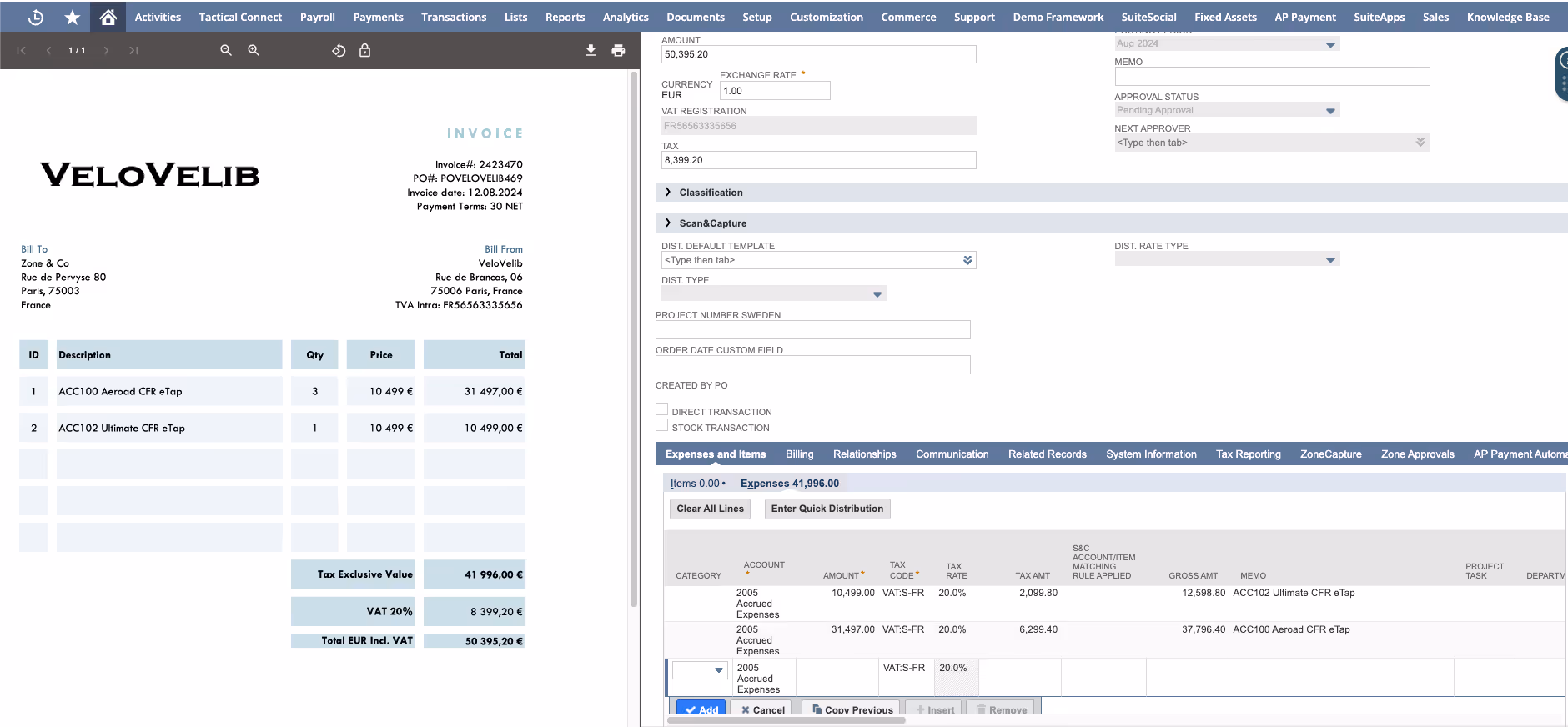 ZoneApproval dashboard automation with real-time audit trail for NetSuite workflows.
