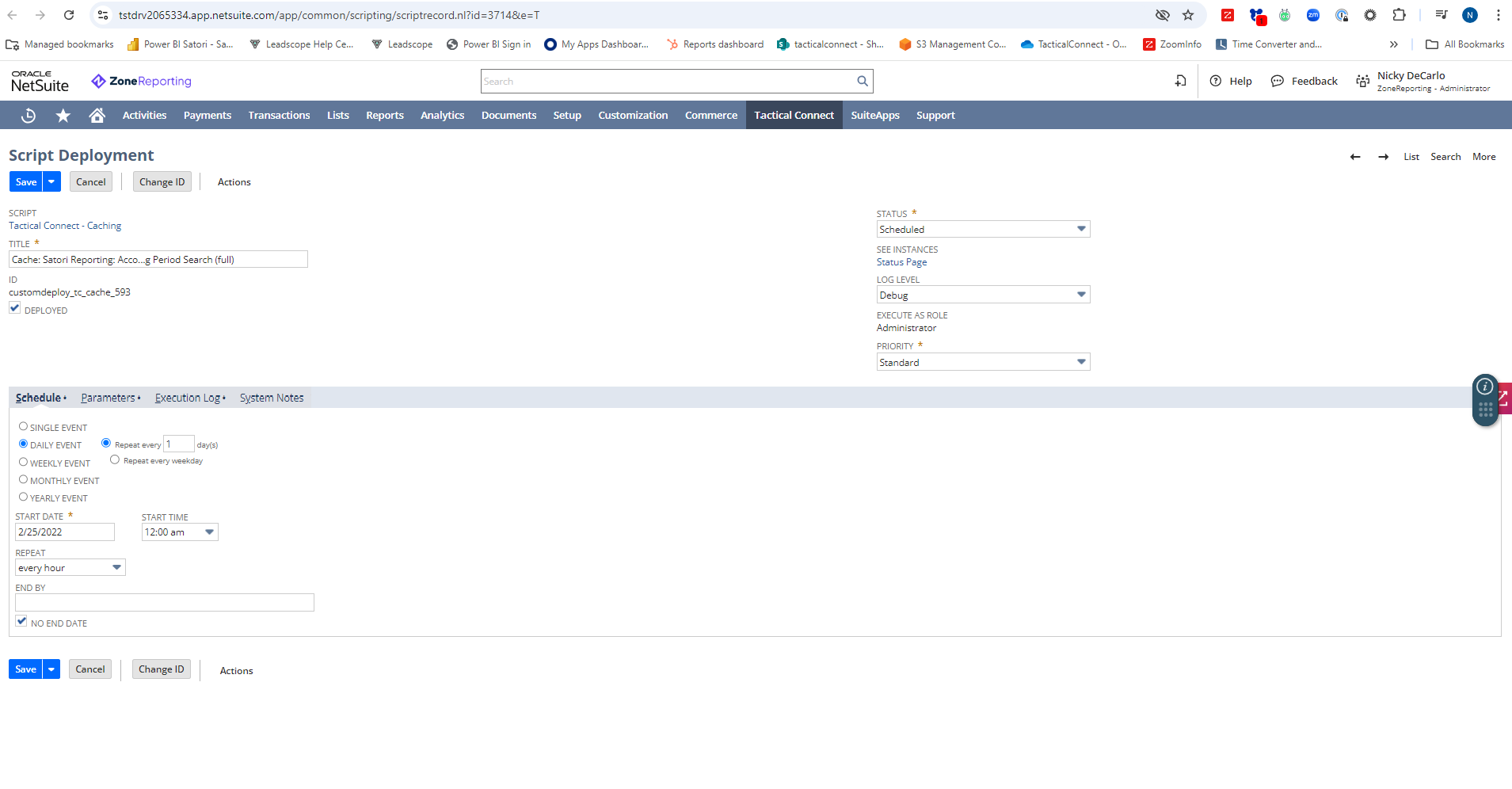 Schedule data refreshes