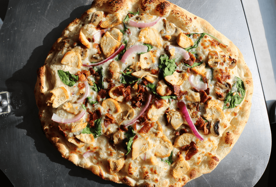 The dirty bird pizza