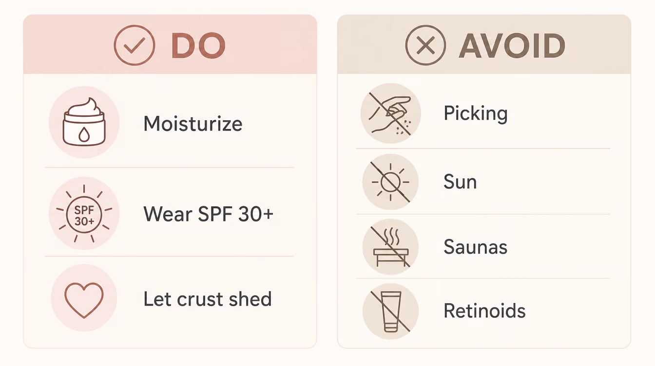 NeoGen PSR aftercare do and don't guide