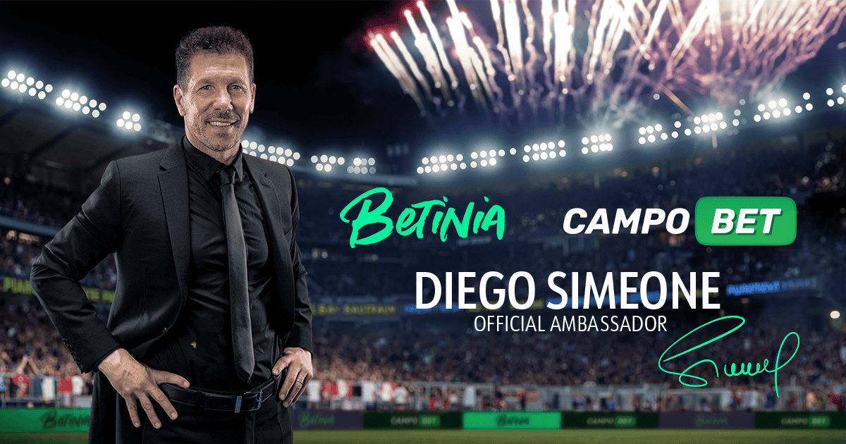 Legendary Manager Diego Simeone Joins Soft2Bet’s Betinia and CampoBet Brands as Ambassador