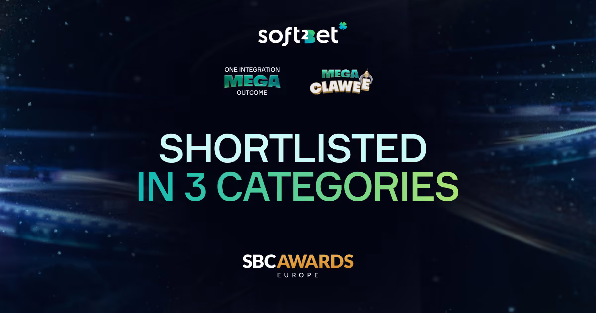 Soft2Bet shortlisted in three categories at SBC Awards Europe