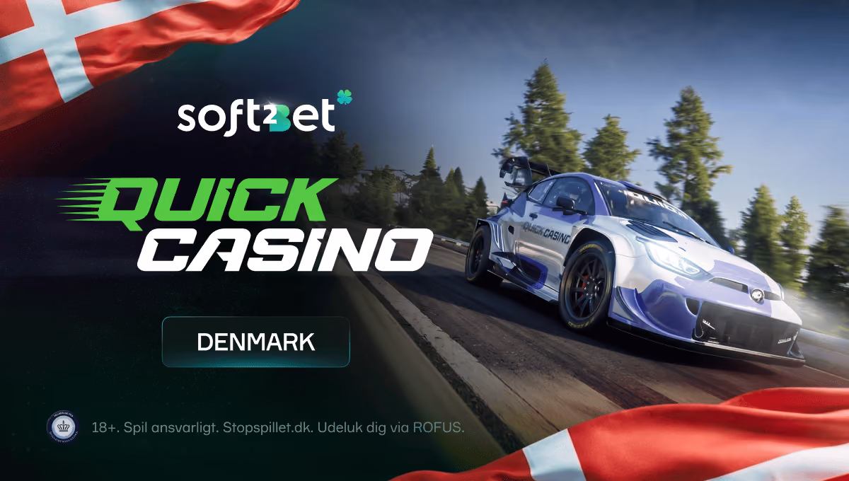 Soft2Bet brings QuickCasino.dk to Denmark with a Rally-Inspired Brand Identity