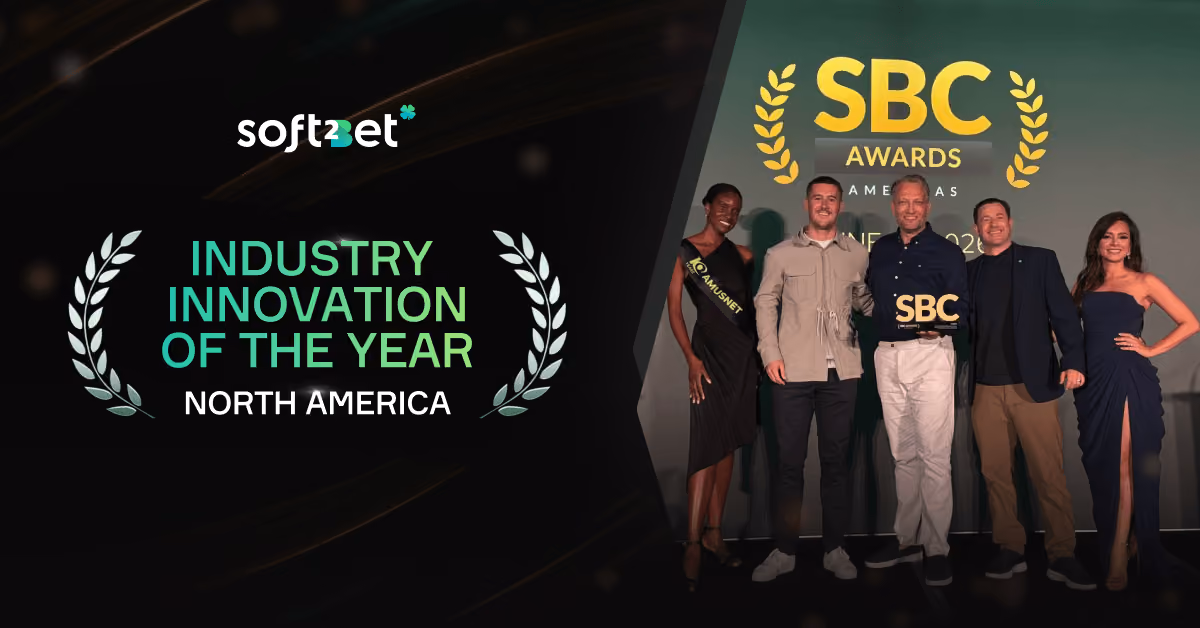 Soft2Bet wins industry innovation in North America at SBC Awards Americas