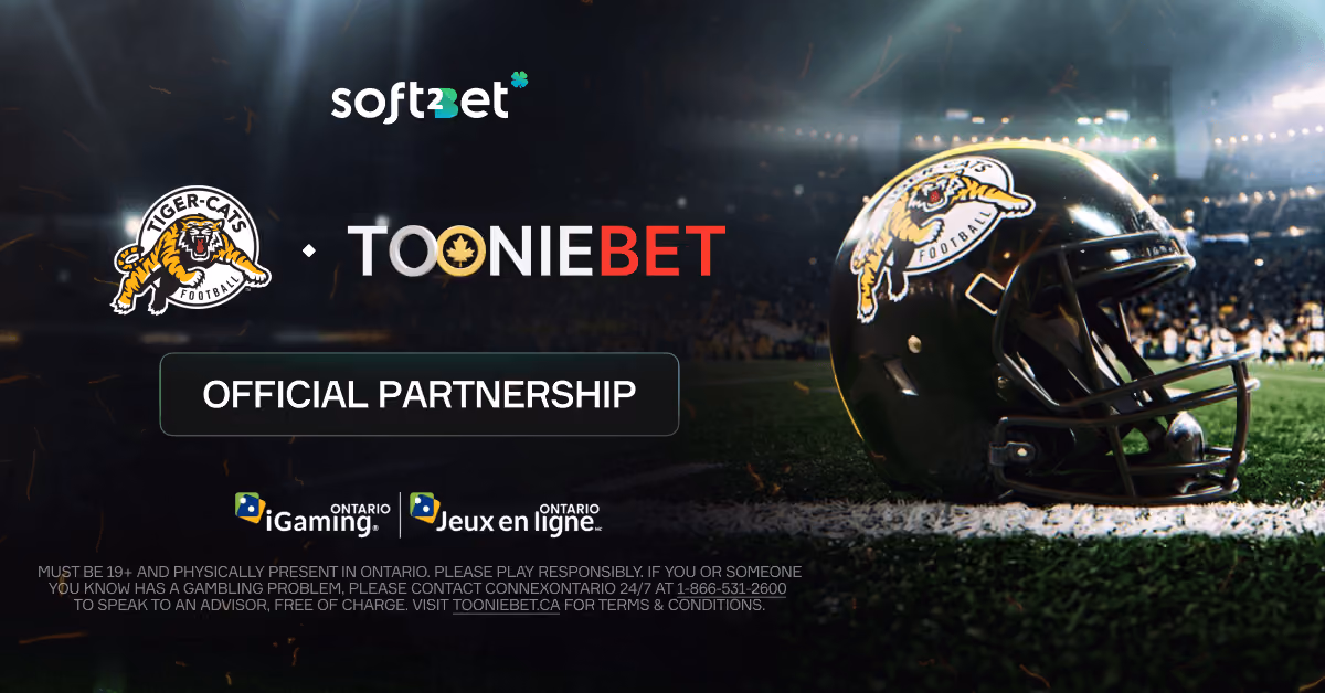 Soft2Bet’s Brand ToonieBet Announces Partnership with the CFL’s Hamilton Tiger-Cats