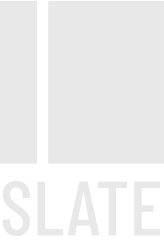 This is a logo of Slate- a client of Sync Labs. Sync Labs is a design agency that crafts Brands, Websites, SaaS and Mobile Experiences using research led strategy and frameworks