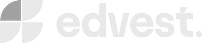 This is a logo of Edvest- a client of Sync Labs. Sync Labs is a design agency that crafts Brands, Websites, SaaS and Mobile Experiences using research led strategy and frameworks