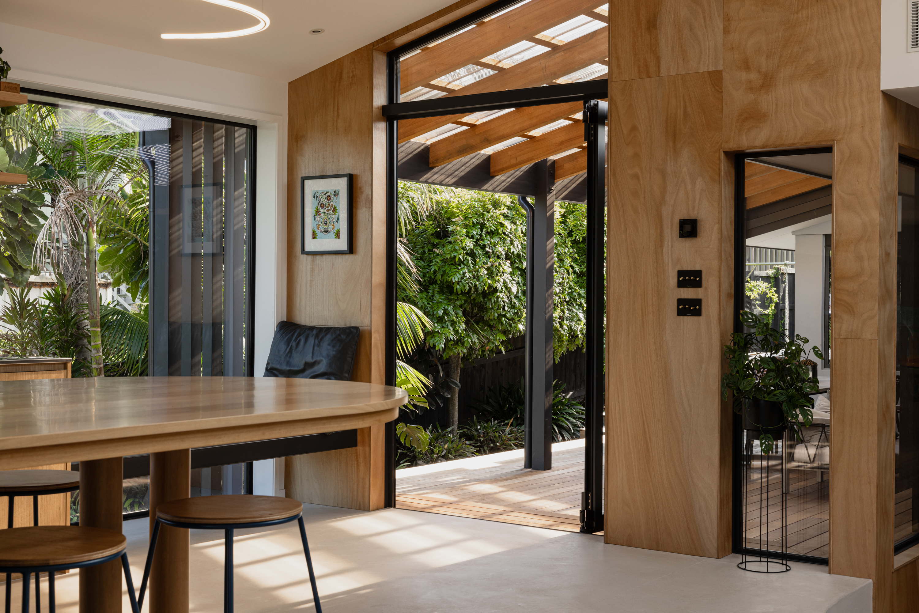 kitchen out to the deck