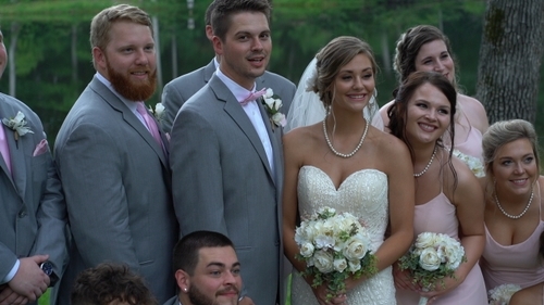 Wedding Party Group Photo with Wedding Photographer