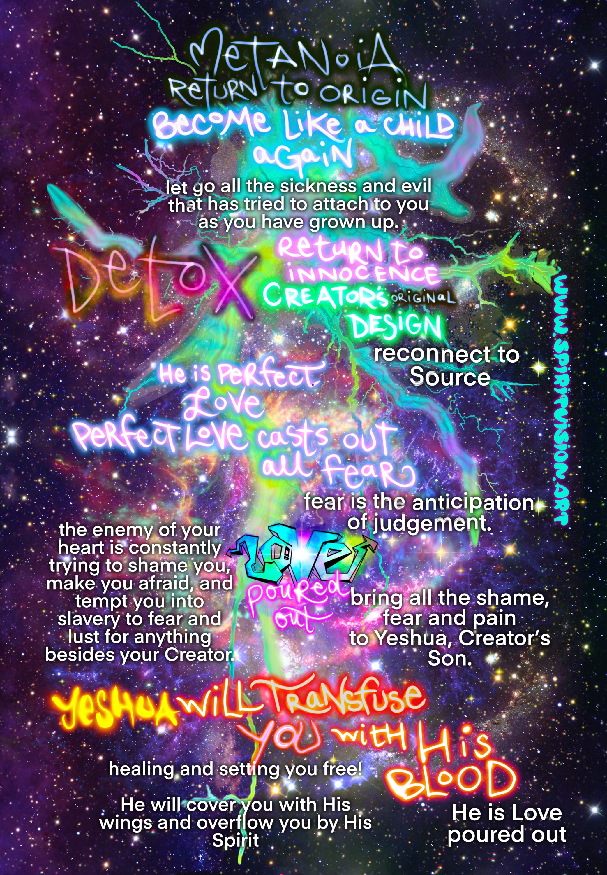 metanoia means to return to your original design, where you came from: the Creator of the Universe, who longs to receive you as His child.