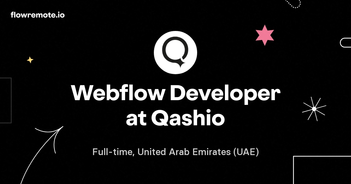Webflow Developer at Qashio