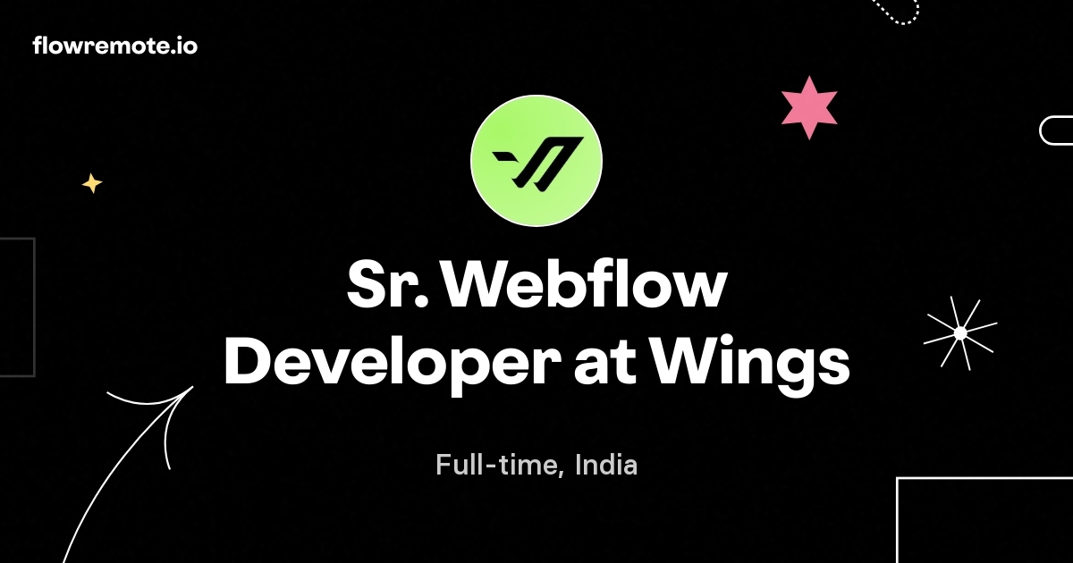Sr. Webflow Developer at Wings