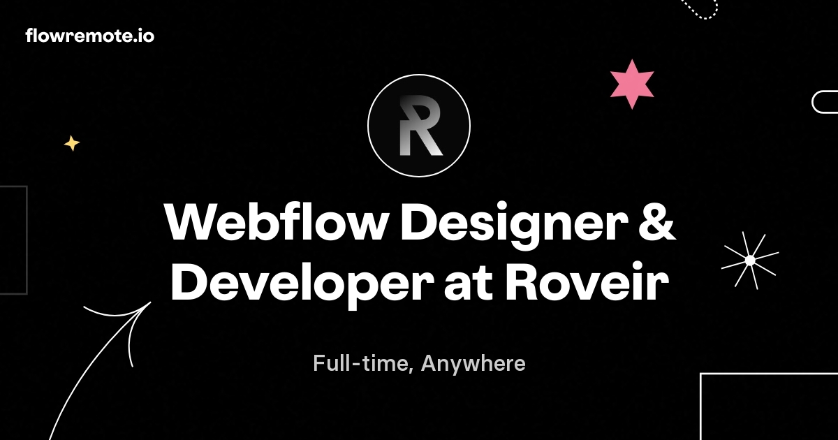 Webflow Designer & Developer at Roveir